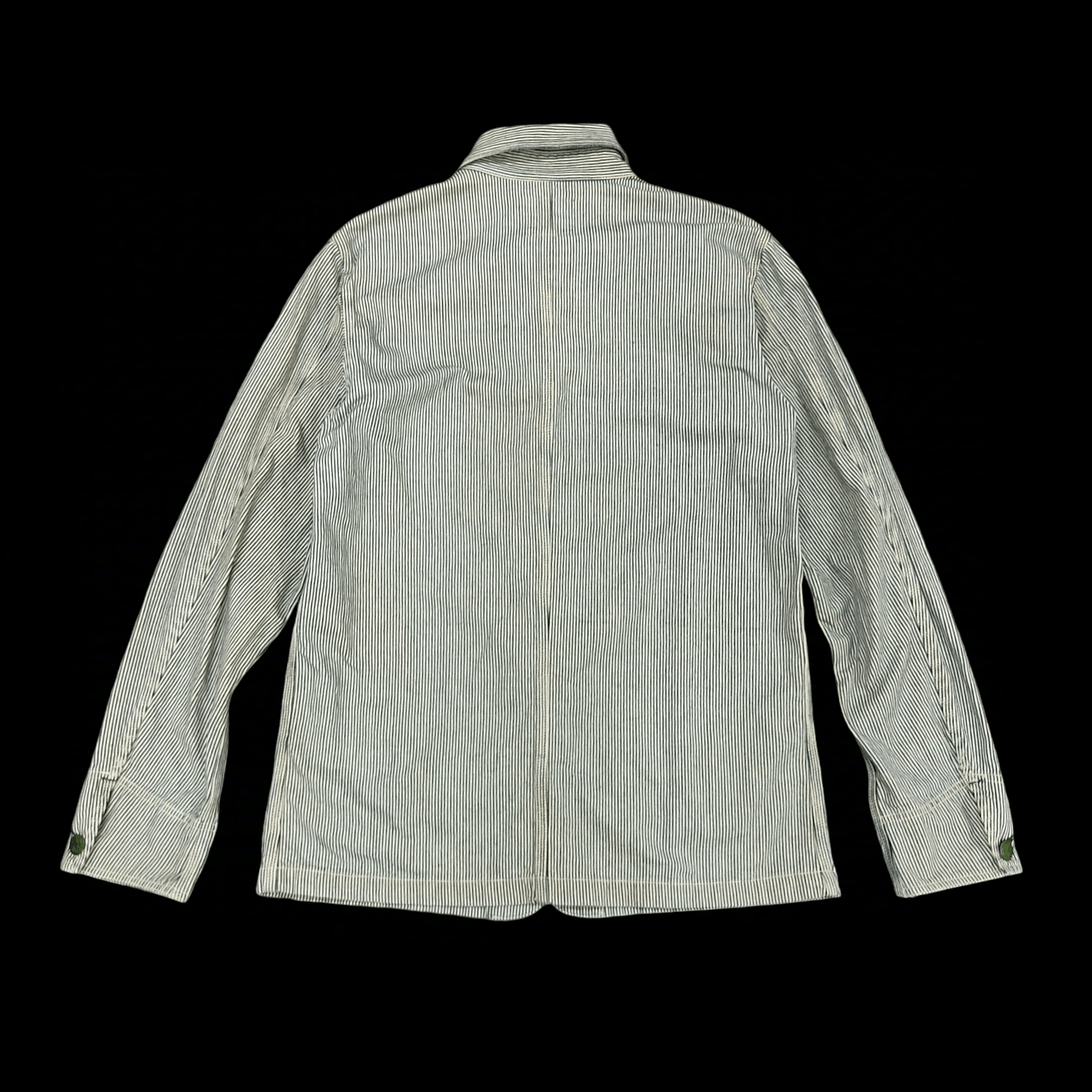 Oshkosh Vintage OSHKOSH Hickory Stripe Denim Chore Jacket Size US L / EU 52-54 / 3 - 13 Thumbnail