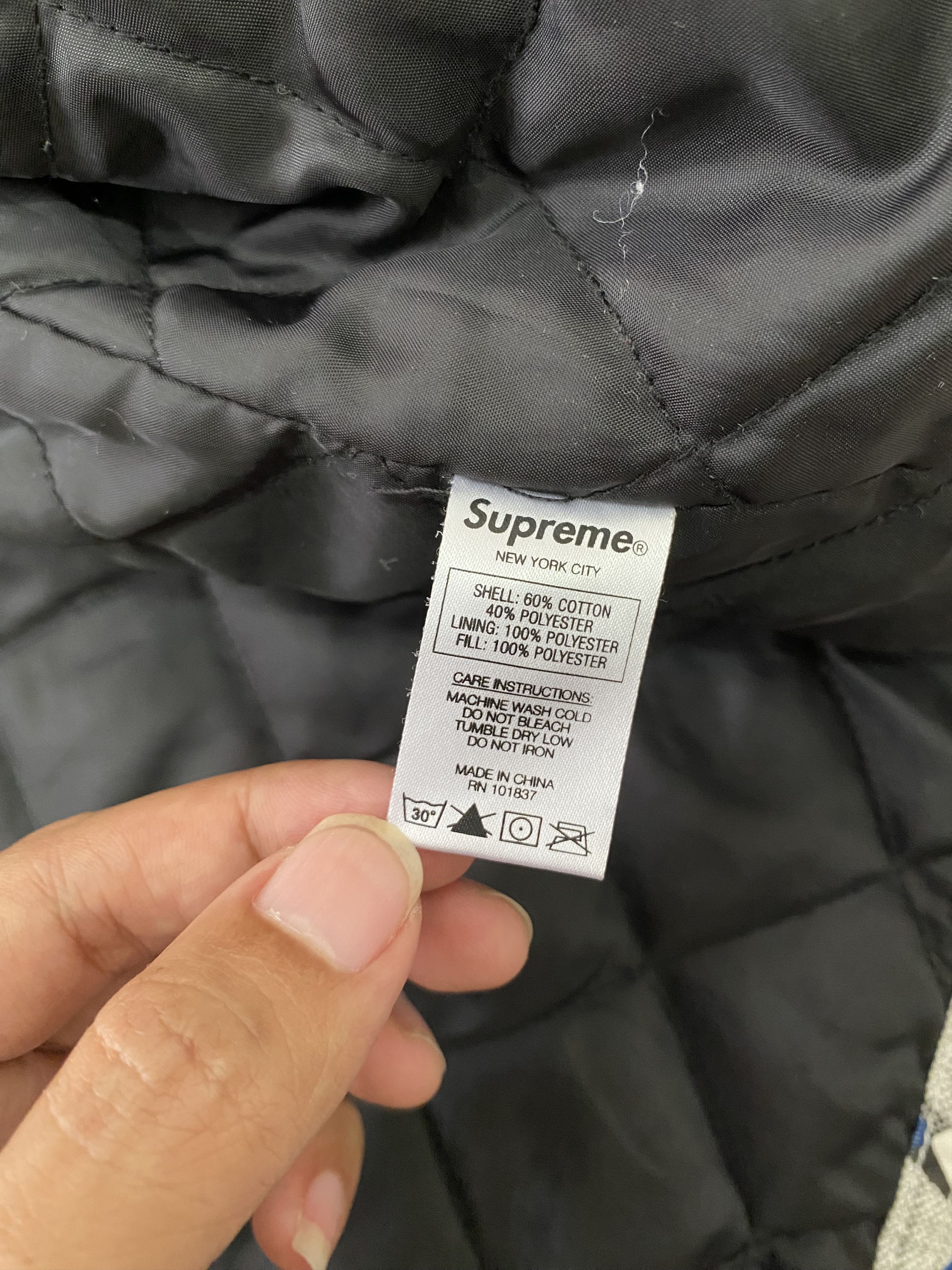 Supreme SS19 Supreme Diamond Plate Work Jacket Size US XL / EU 56 / 4 - 7 Thumbnail