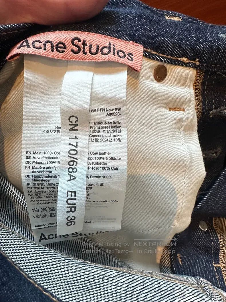 Acne Studios Acne Studios Raw Denim Pants Size 35" - 3 Thumbnail