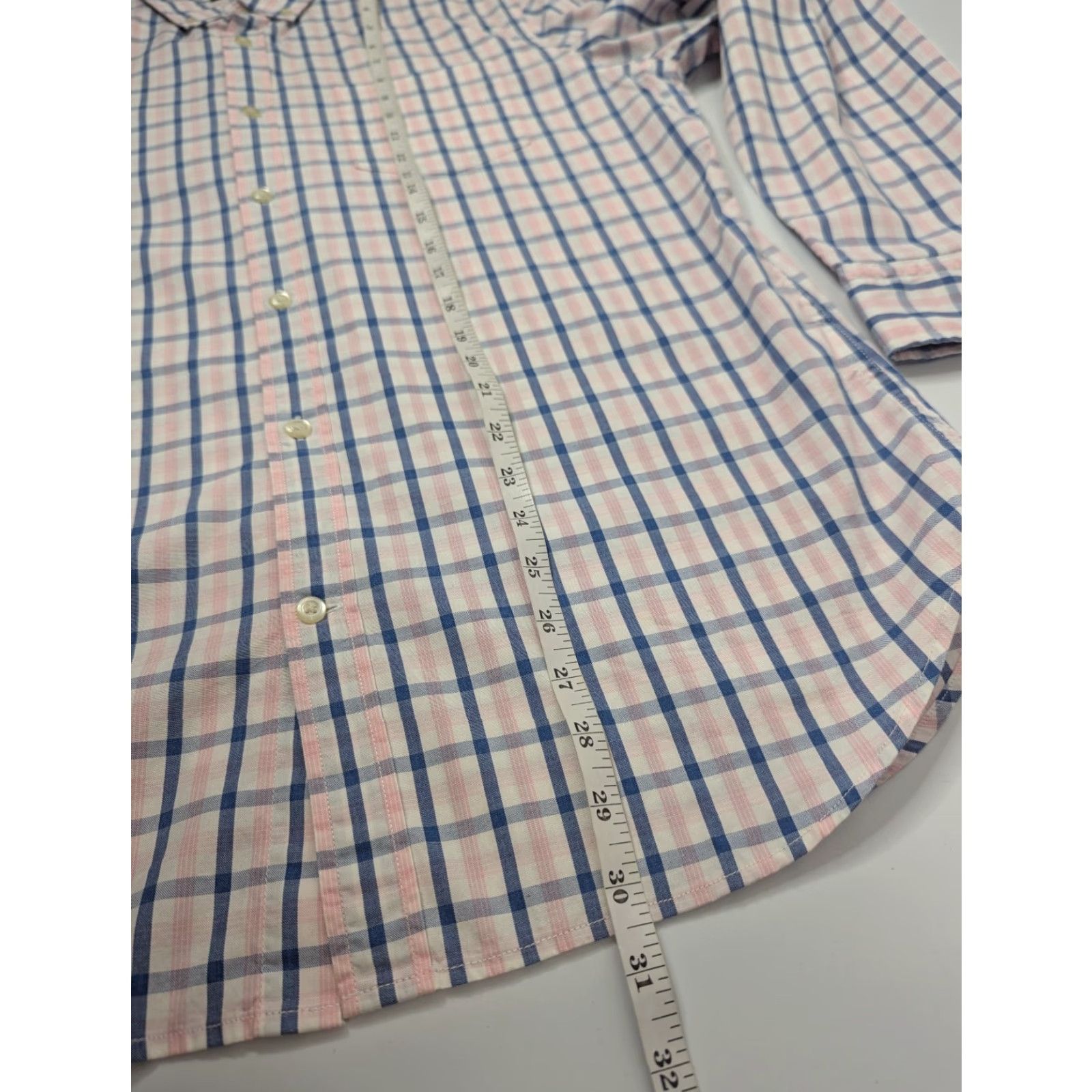 Banana Republic Banana Republic Grant Fit Button-Up Shirt L plaid Multicolor Cotton Pinpoint Oxford Mens Regular Size US L / EU 52-54 / 3 - 5 Thumbnail
