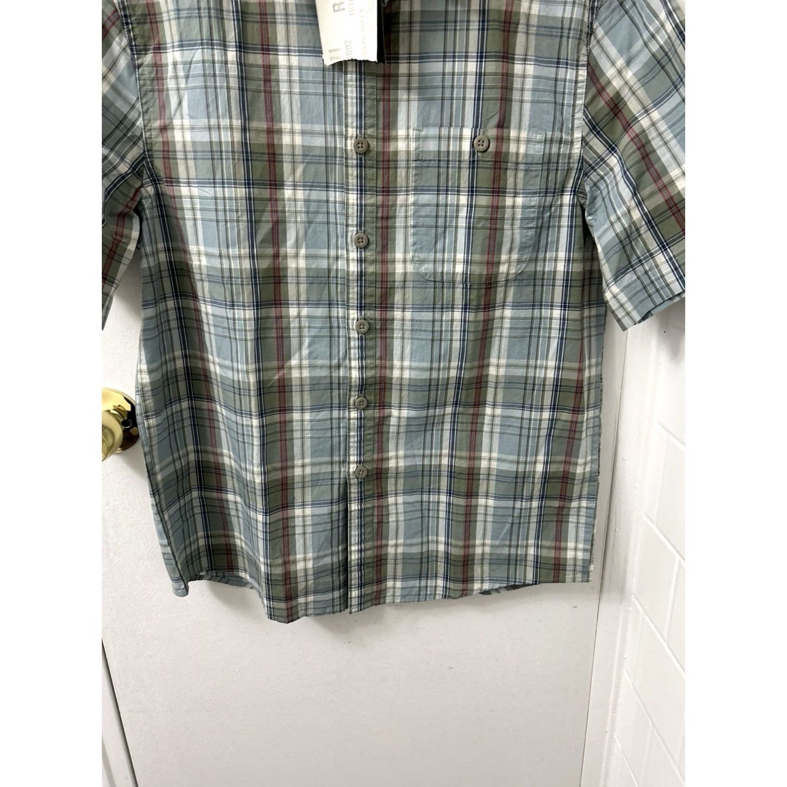 Vintage LL Bean Shirt Mens M Blue Oxford Plaid Short Sleeve Button-Down 276397 NWT Size US M / EU 48-50 / 2 - 3 Thumbnail