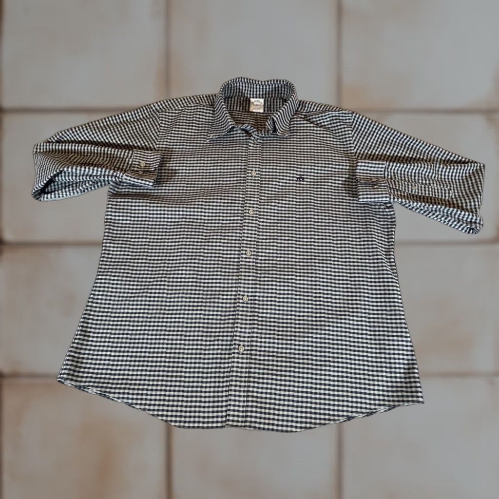 Brooks Brothers Brooks Brothers Shirt Mens XL Blue Check Non Iron Stretch Button Long Sleeve Size US XL / EU 56 / 4 - 1 Thumbnail