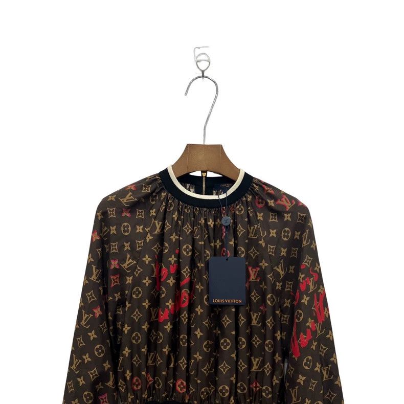 Louis Vuitton Louis Vuitton Dark brown logo presbyopic full print mulber Size XS / US 0-2 / IT 36-38 - 4 Thumbnail