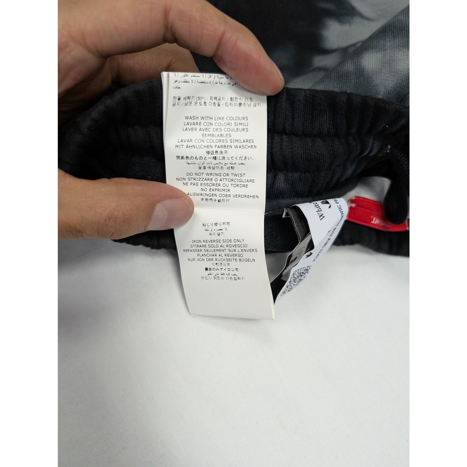 Off-White o1rshd1 Diag Tie Dye Slim Sweatpant Warm in Grey/White Size US 30 / EU 46 - 18 Thumbnail