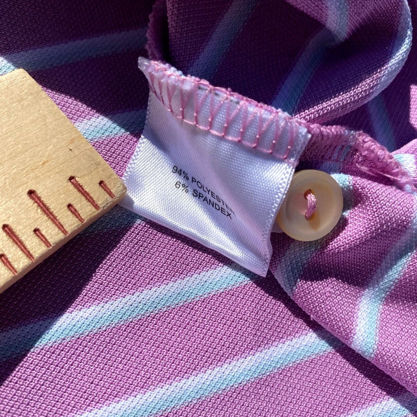 Peter Millar Peter Millar Polo Shirt Mens Medium Purple Blue Stripe Polo Shirt Polo Shirt Men Size US M / EU 48-50 / 2 - 6 Thumbnail