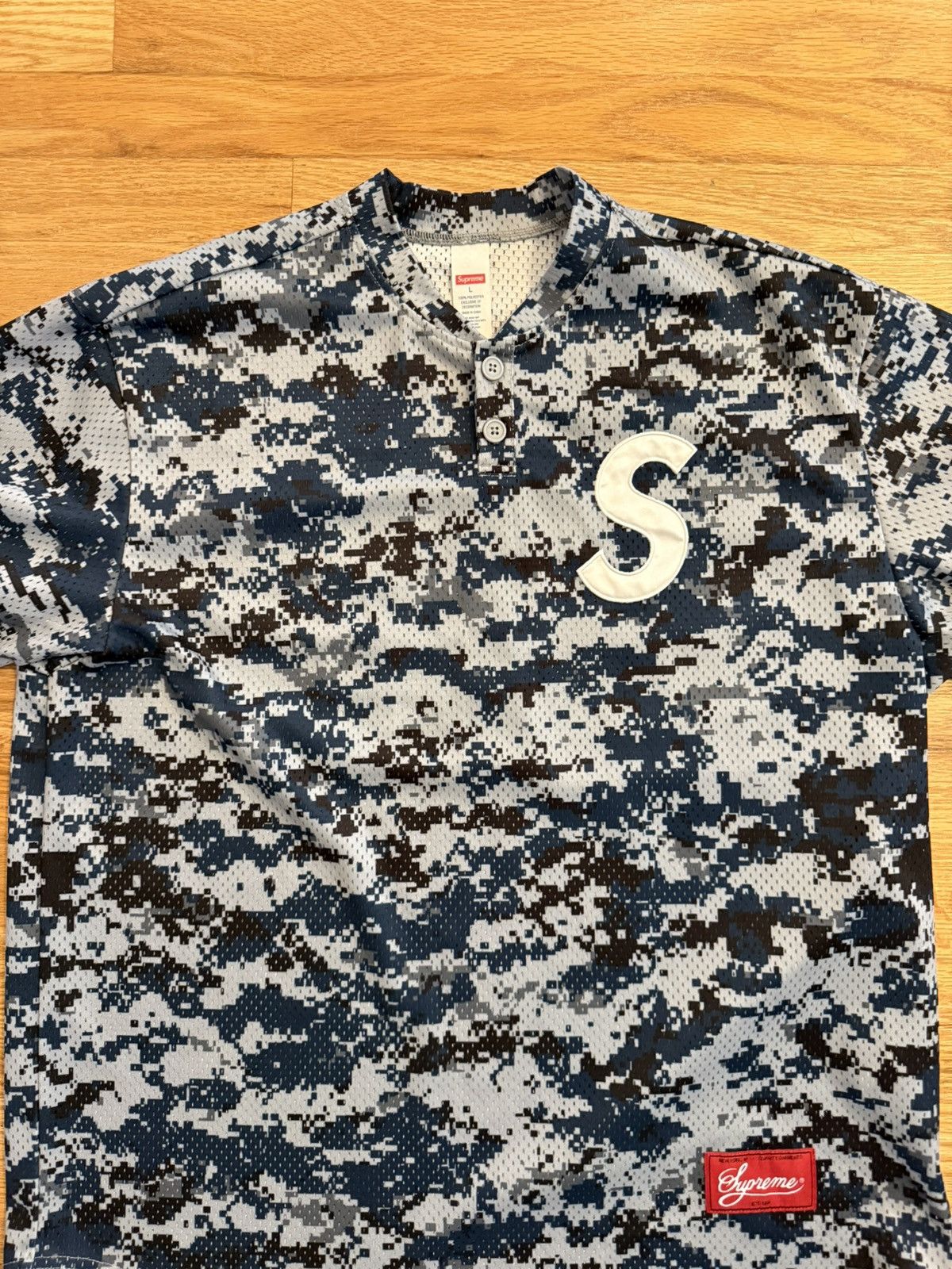 Supreme Supreme S Logo Baseball Henley (SS25) Digi Camo Size US L / EU 52-54 / 3 - 5 Thumbnail