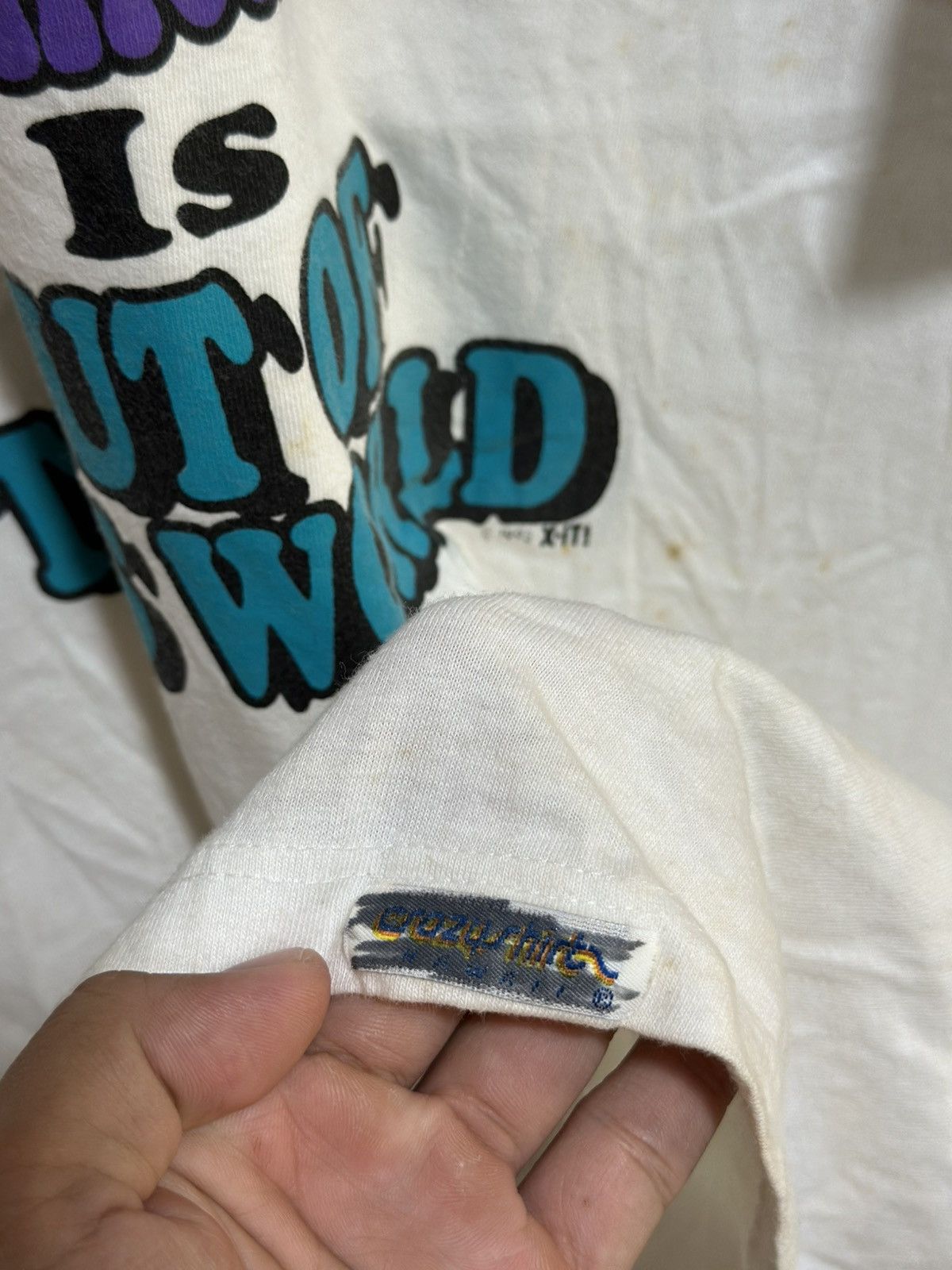 Sears Vintage Crazy Shirt Quotes Faded Tee Size US XL / EU 56 / 4 - 4 Thumbnail