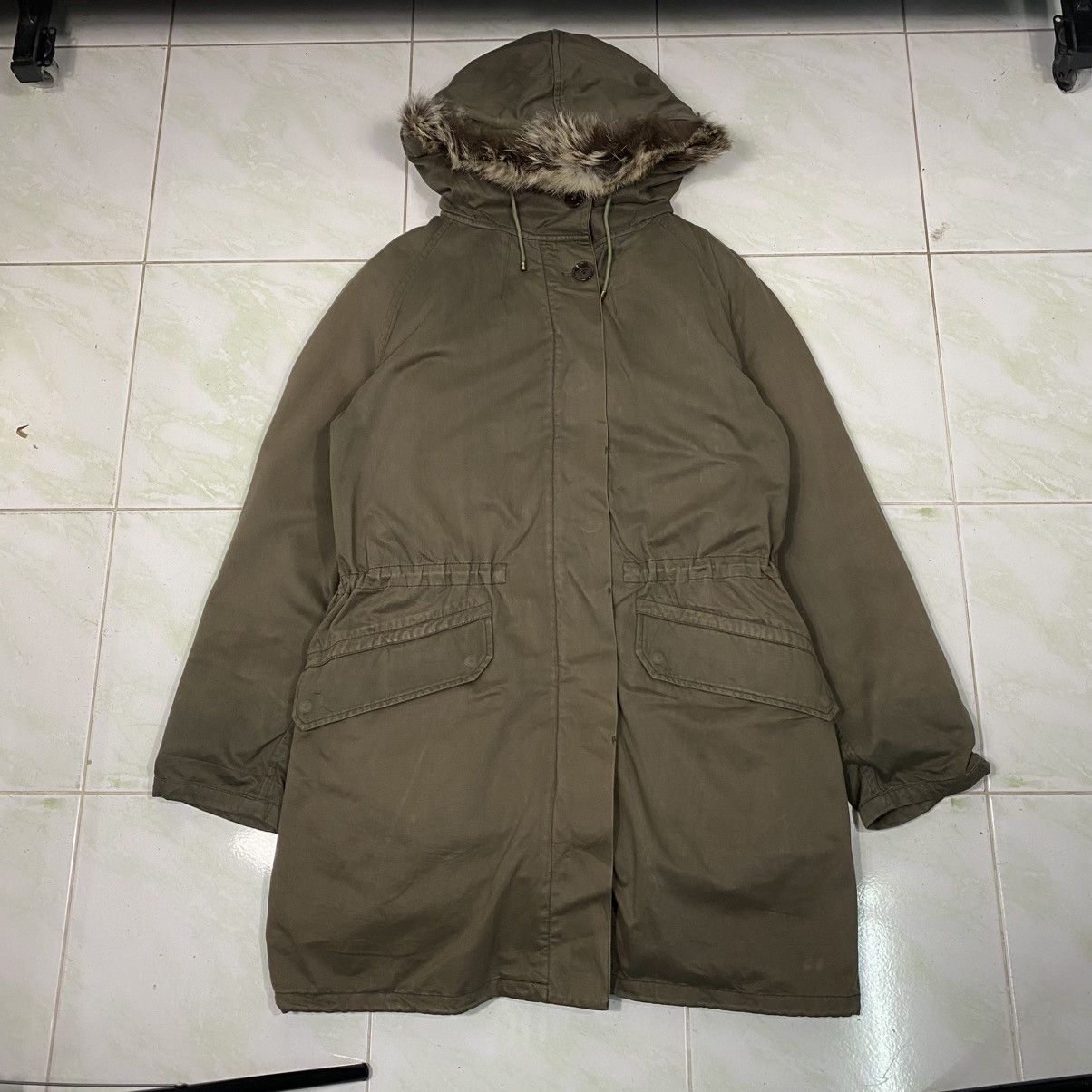 Yves Salomon 🔥PARKA JACKET DESIGN FUR BLANKET ARMY YVES SALOMON Size XS / US 0-2 / IT 36-38 - 24 Thumbnail