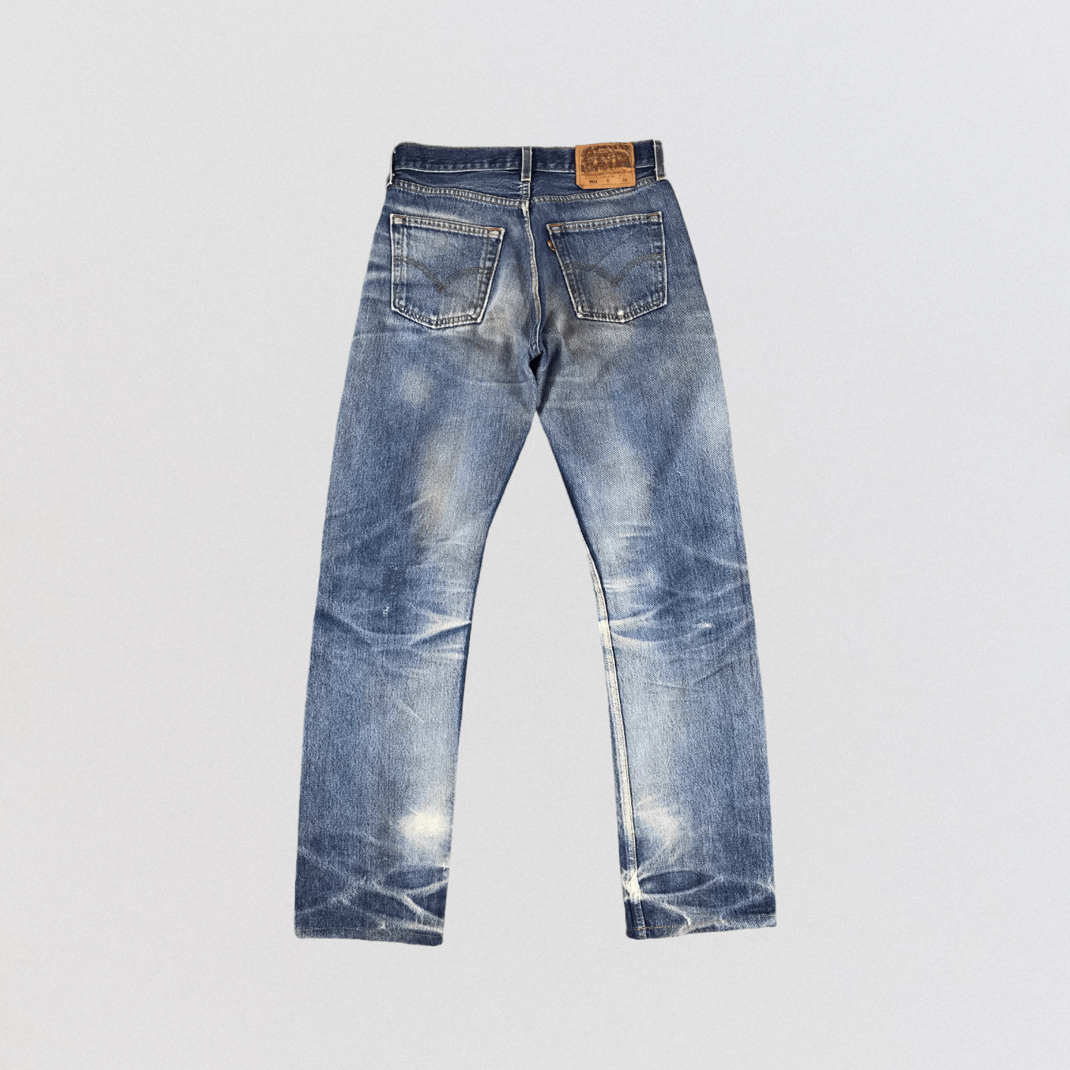 Levi's Vintage Levis Jeans Distress 90s Light Wash 501 Jeans-JM837 Size US 29 - 2 Thumbnail