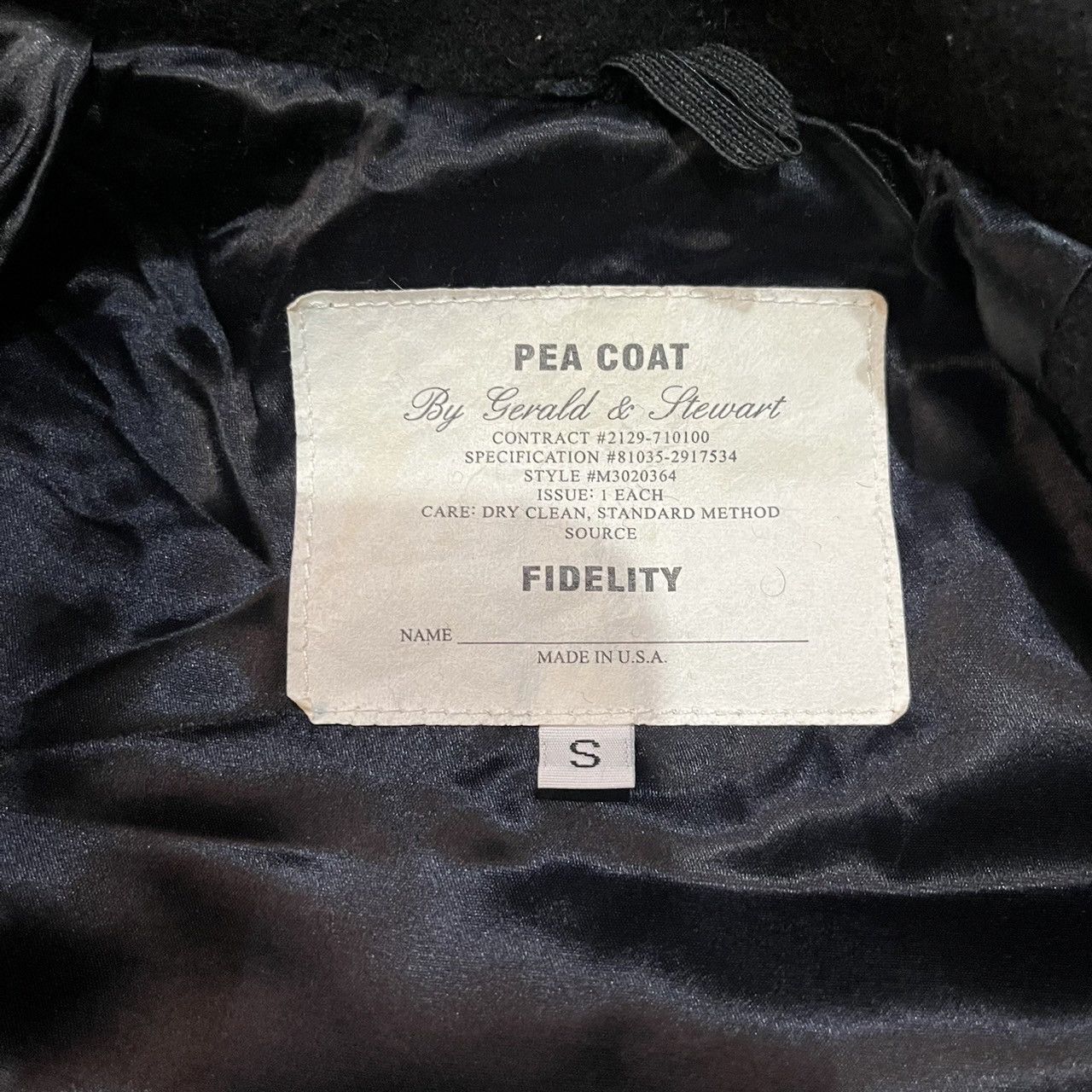 Fidelity fidelity gerald and stewart peacoat made in usa Size US S / EU 44-46 / 1 - 7 Thumbnail