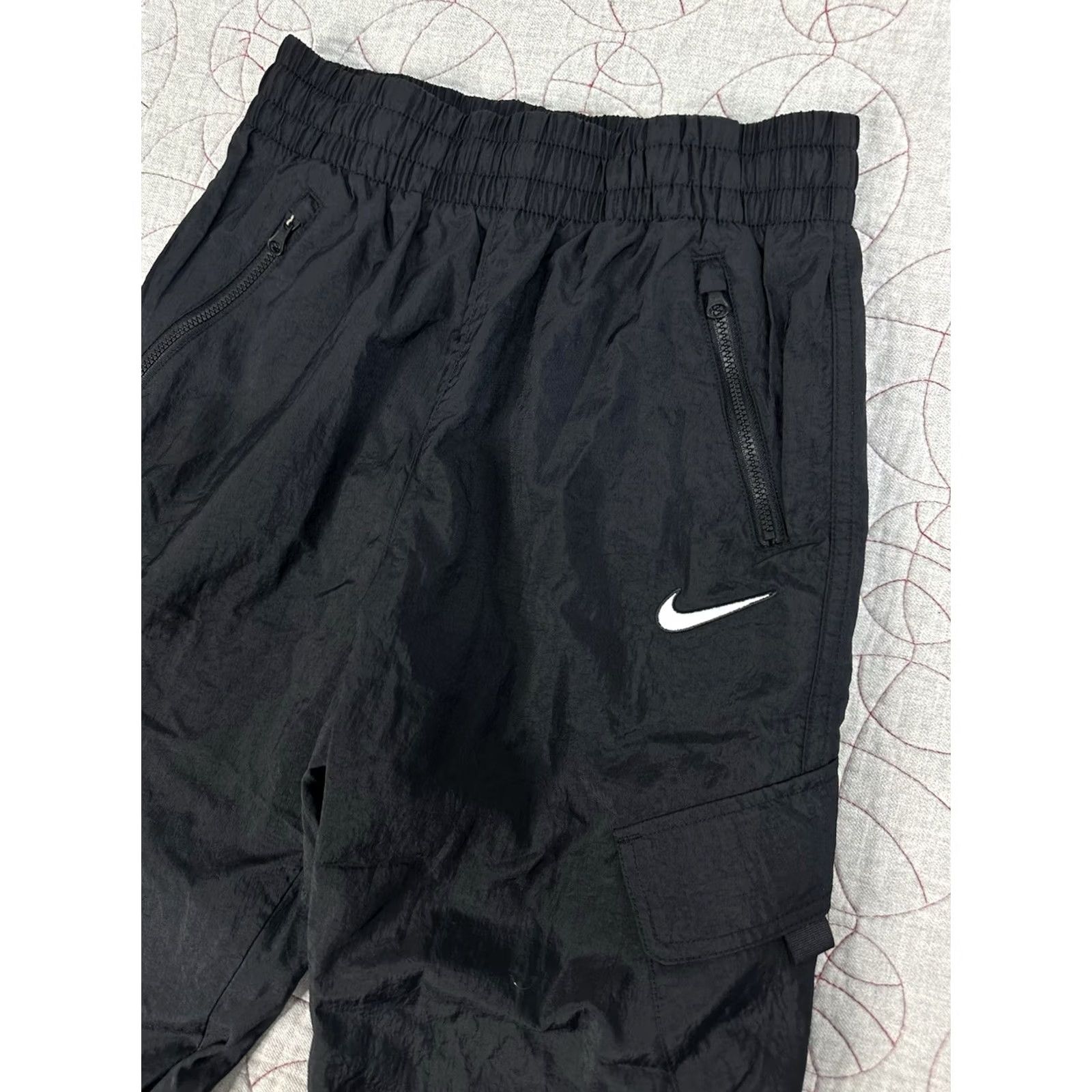 Nike Nike Women's Pants Black M Woven Cargo High Waisted Track Pants Size 32" / US 10 / IT 46 - 3 Thumbnail