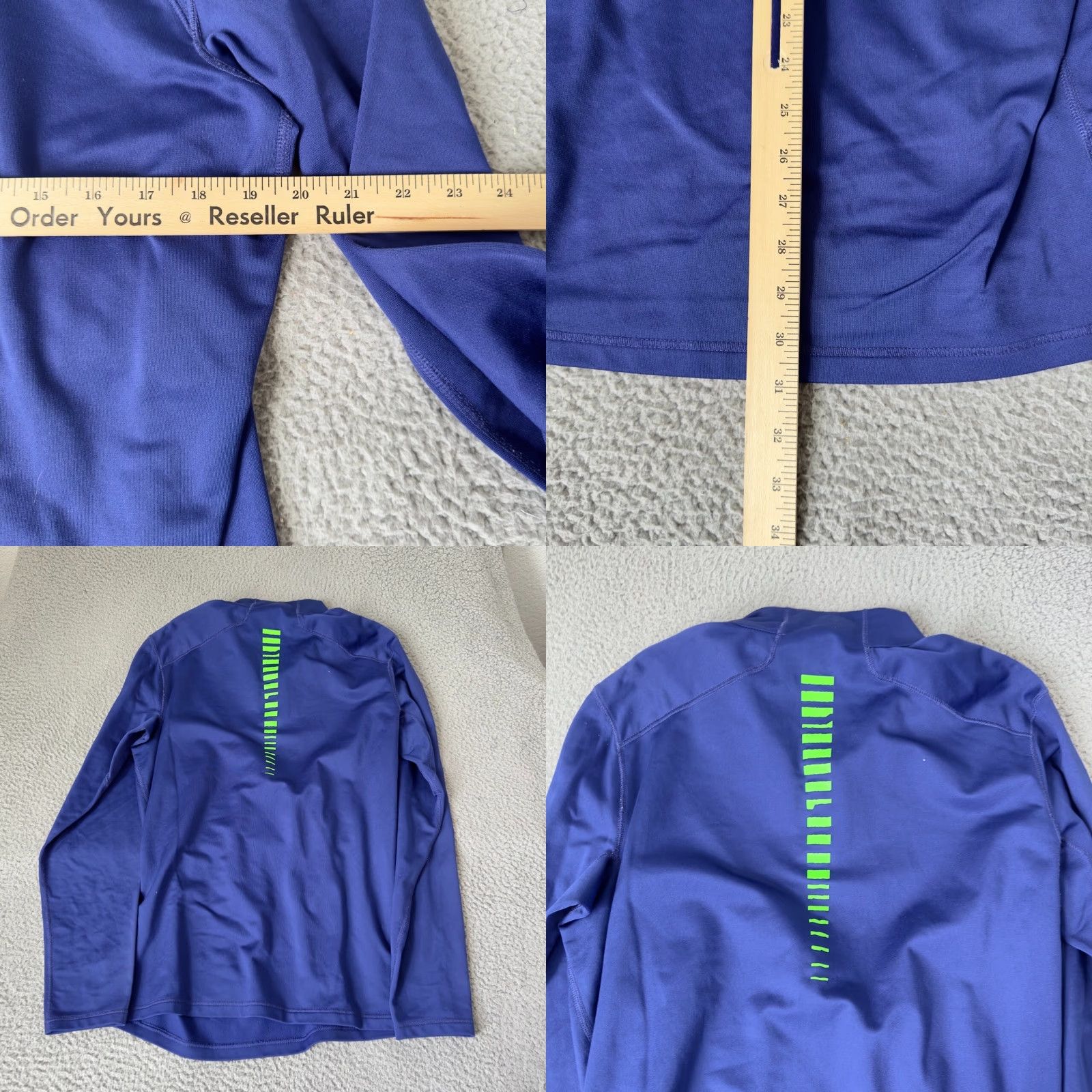 Nike Nike Jacket M 1/4 Zip Dri-Fit Lacrosse Blue Green Nike Mens Athletic 90s Swoosh Jacket Size US M / EU 48-50 / 2 - 8 Thumbnail