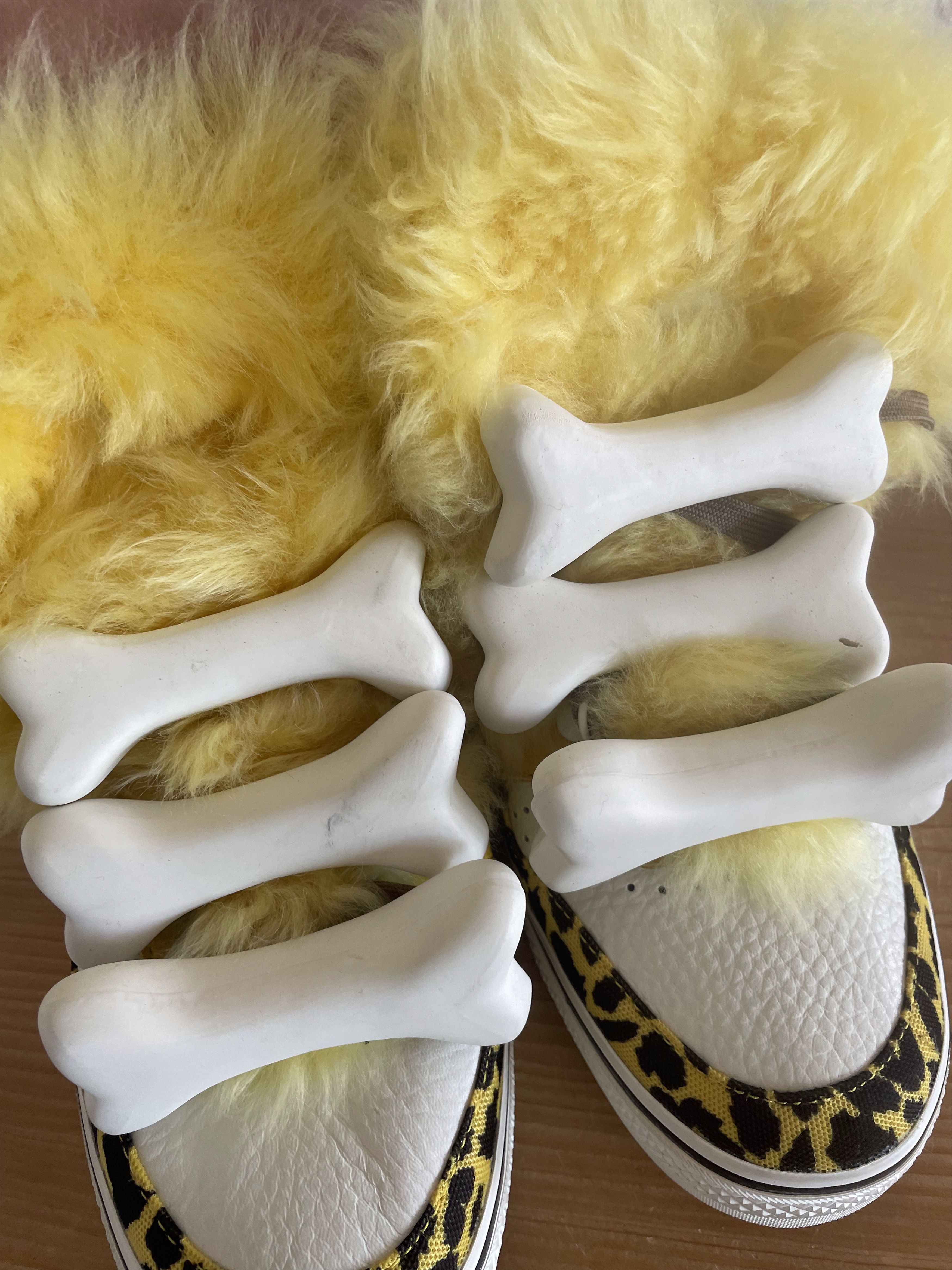 Adidas × Jeremy Scott JS Bones Fur Sneakers Size US 7.5 / EU 40-41 - 7 Thumbnail