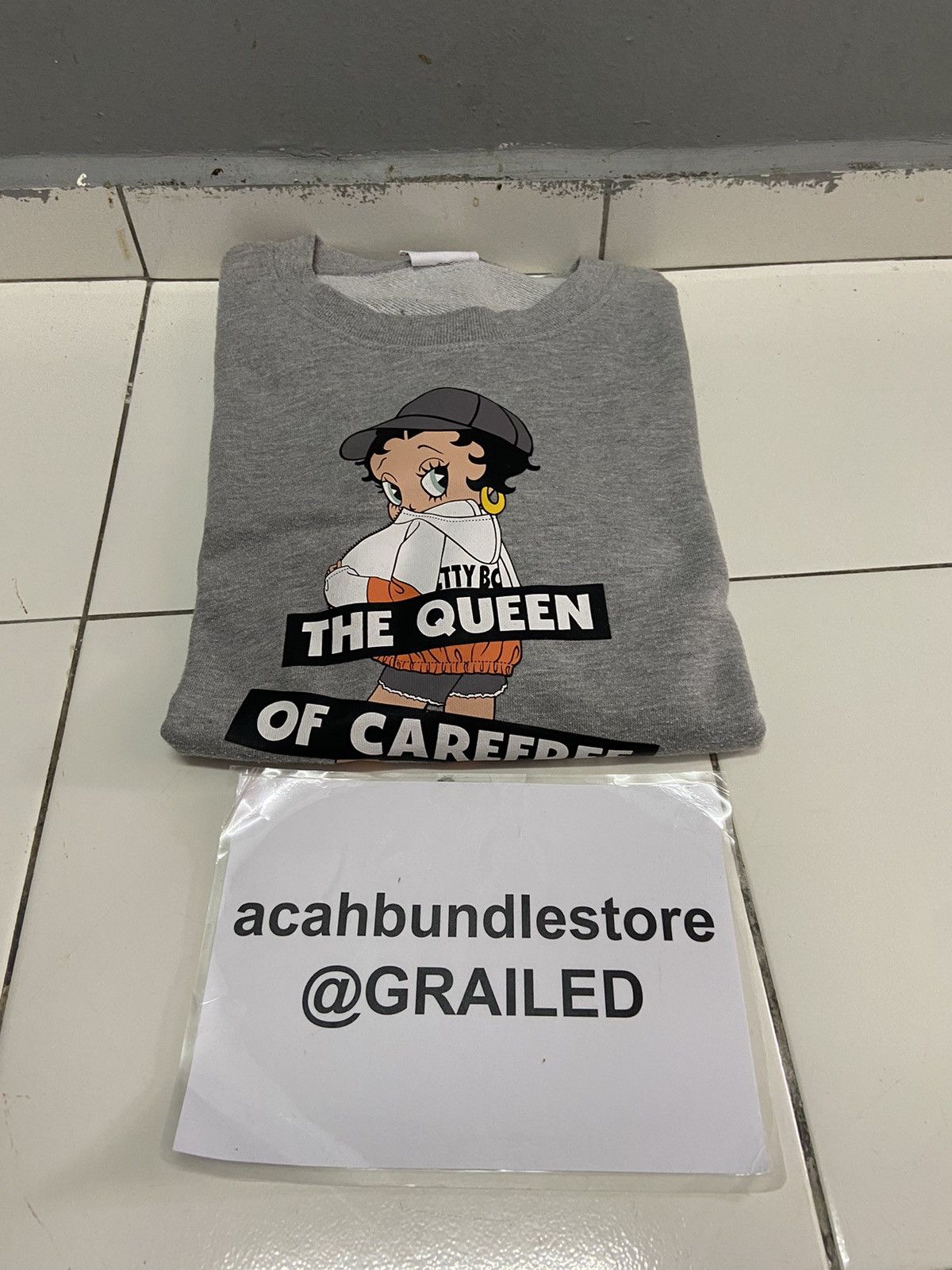Cartoon Network BETTY BOOP THE QUEEN OF CAREFREE SWEATSHIRT Size L / US 10 / IT 46 - 15 Thumbnail
