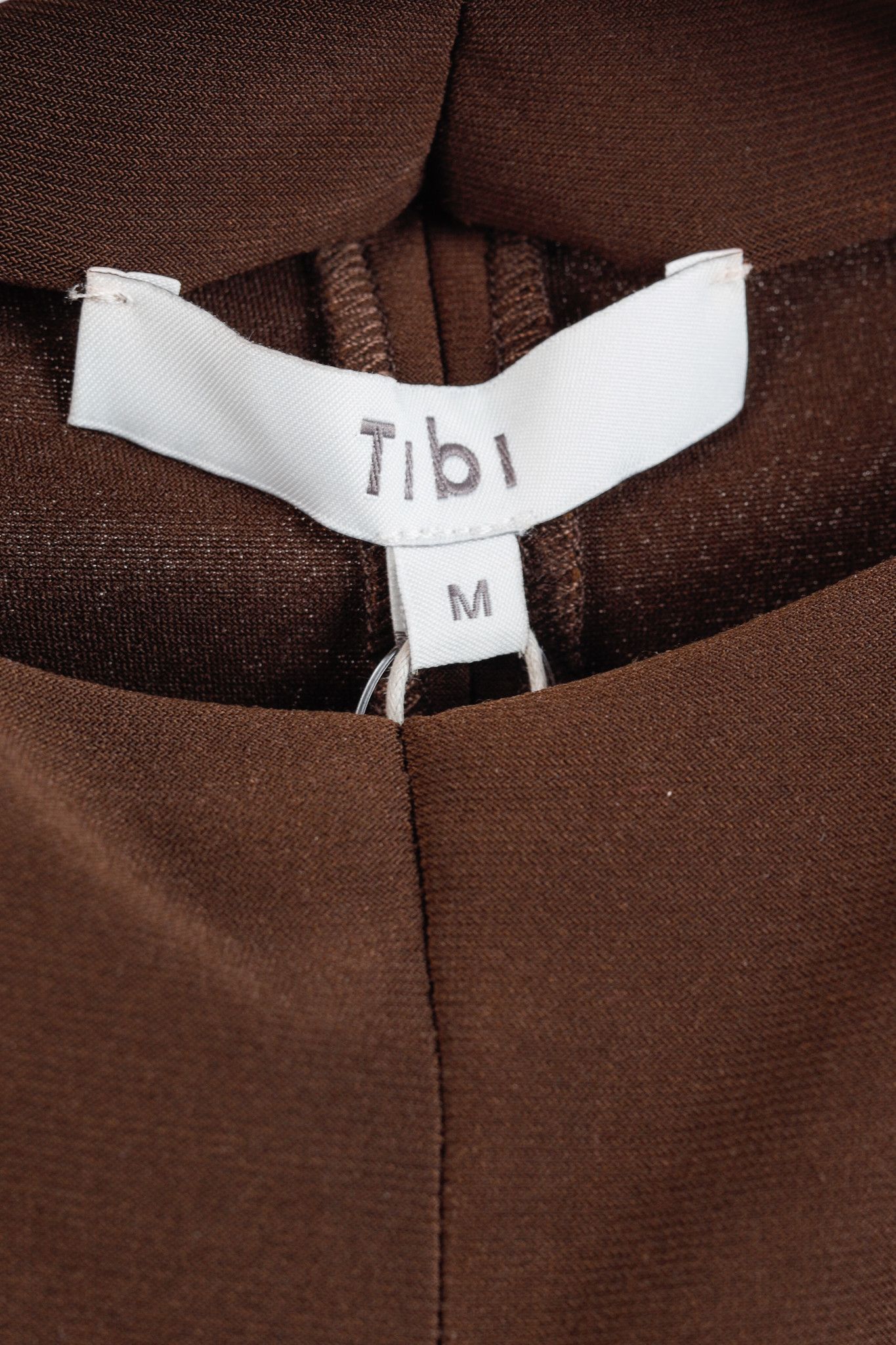 Tibi Tibi Brown Drapey Jersey Tunic Top Size M / US 6-8 / IT 42-44 - 4 Thumbnail