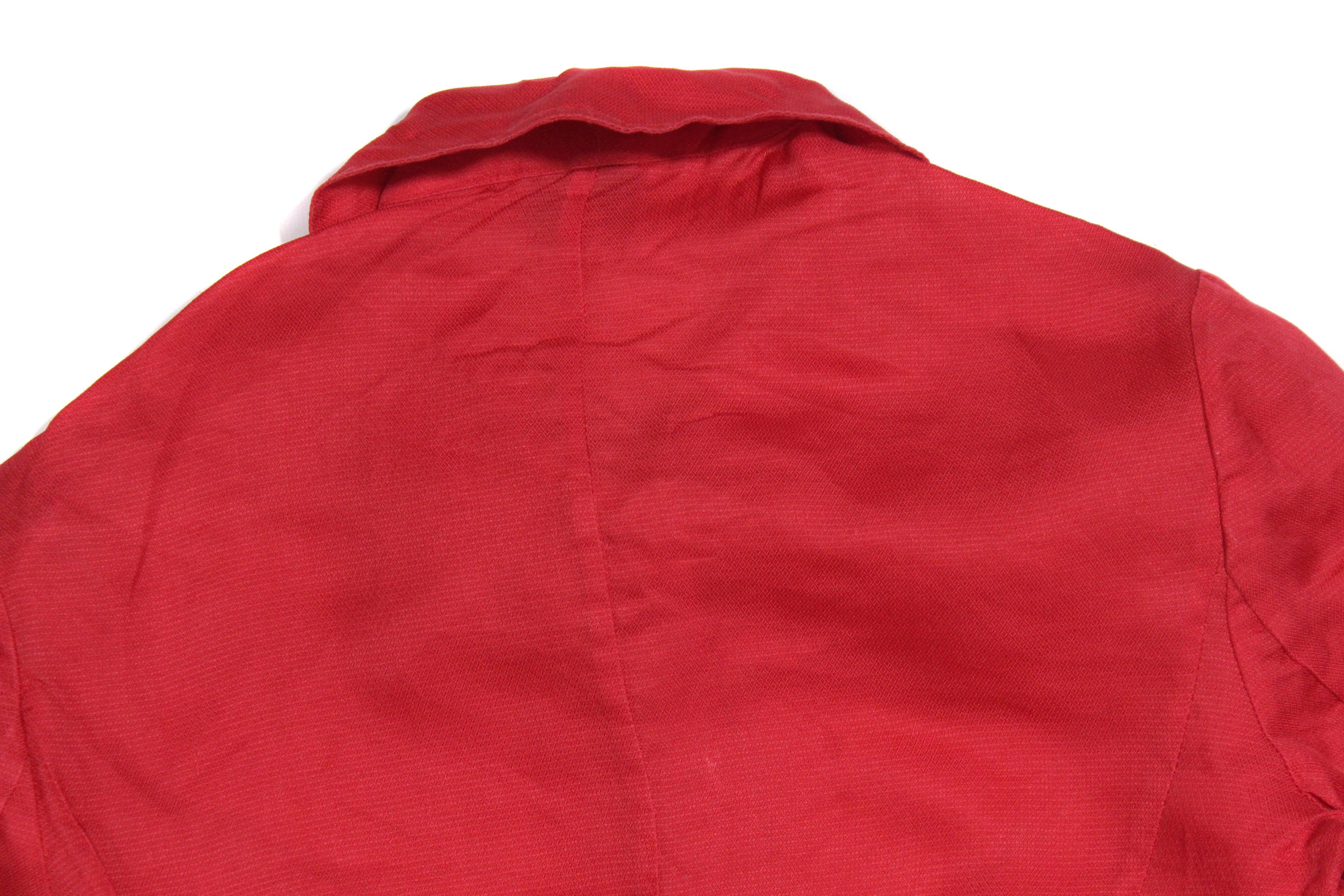 Versace 90S Silk Light 1/3 Sleeve Cropped Shirt Vintage Size S / US 4 / IT 40 - 5 Thumbnail