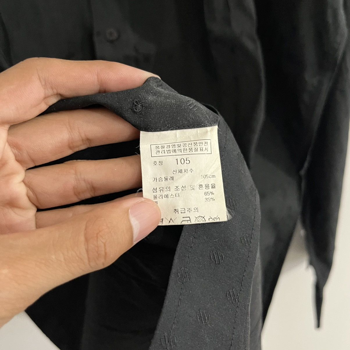 Michiko Koshino London Michiko Koshino London Black On Black Detail Button Up Size US L / EU 52-54 / 3 - 5 Thumbnail