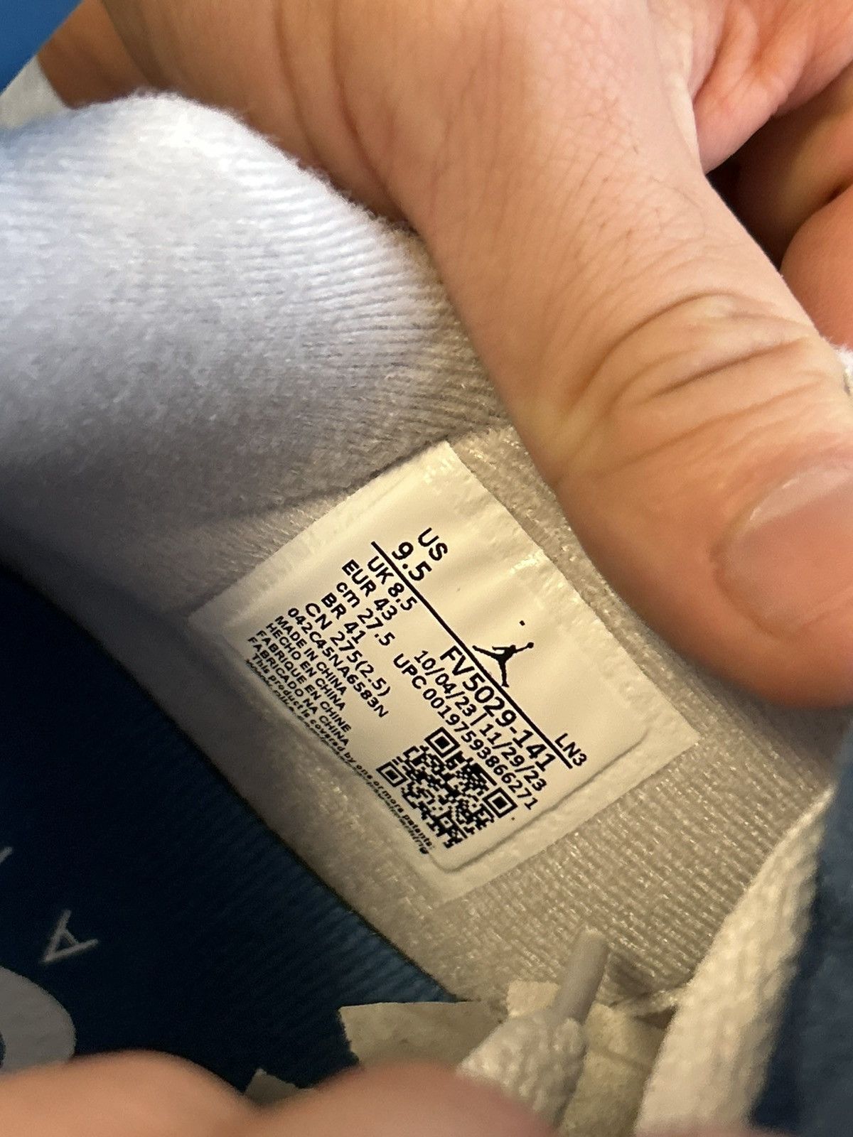 Nike Jordan 4 Military Blue Size US 9.5 / EU 42-43 - 6 Thumbnail