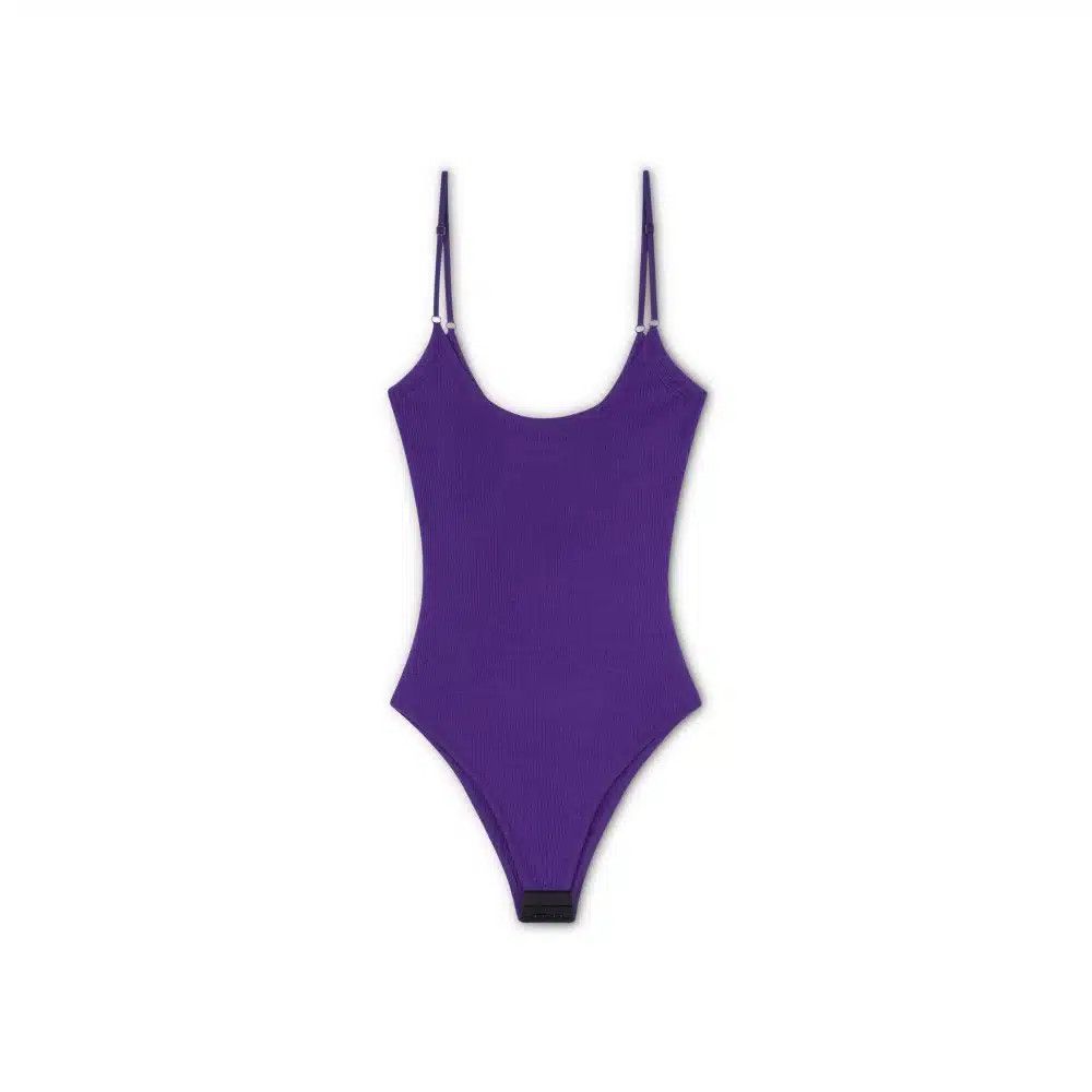 Tom Ford o1loc1c1224 BOK039 Ribbed Bodysuit in Purple Size XS / US 0-2 / IT 36-38 - 1 Thumbnail