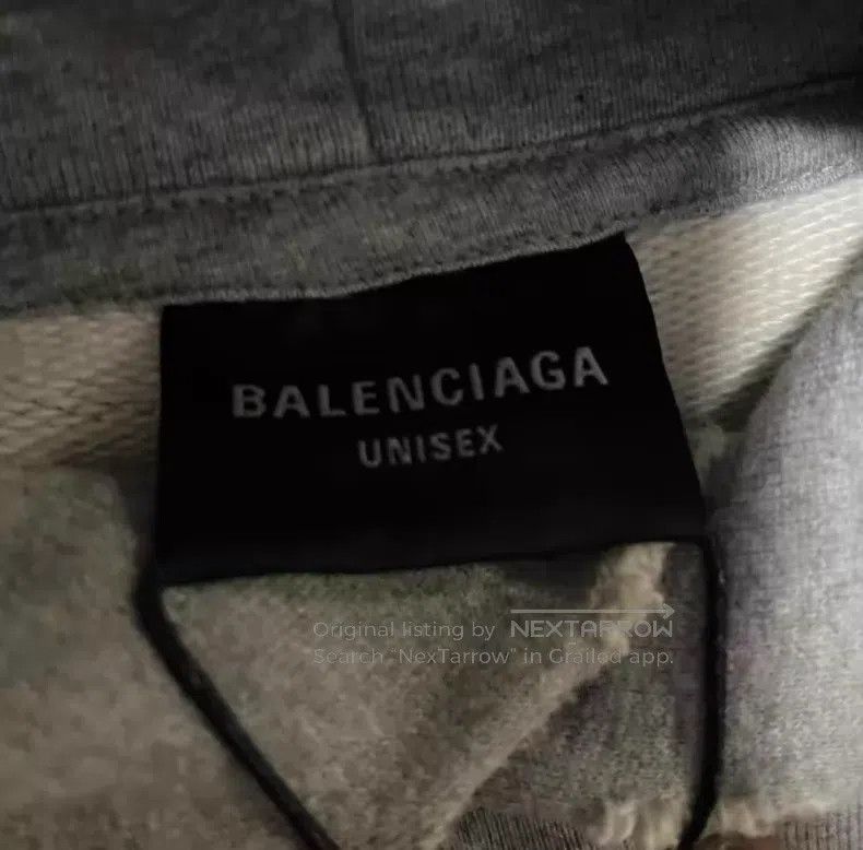 Balenciaga Balenciaga Letter Logo Destroyed Hoodie Sweatshirt Size US S / EU 44-46 / 1 - 3 Thumbnail