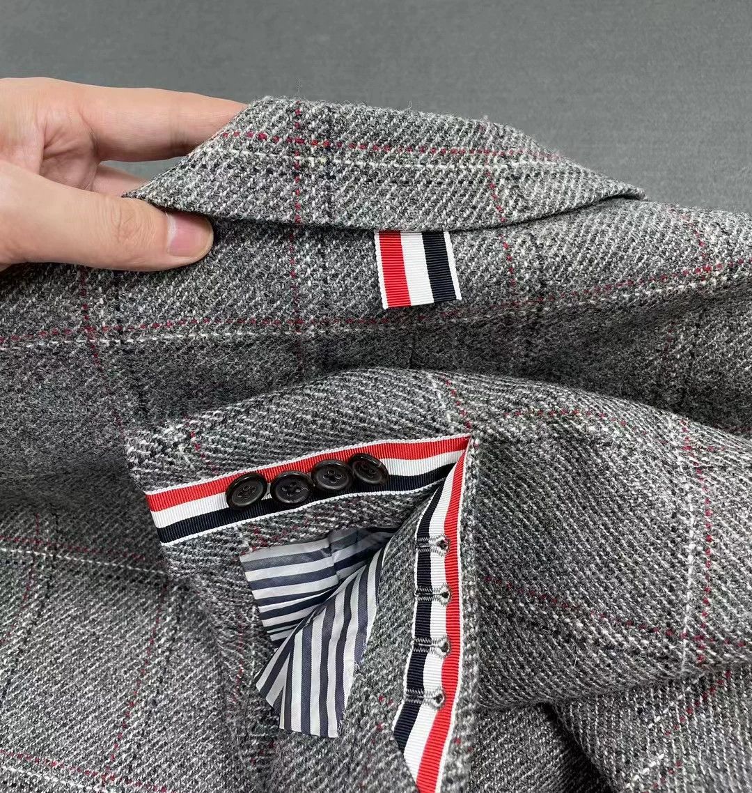 Thom Browne Thom Browne Wool Check Blazer 54R 97 New Size 50L - 6 Thumbnail
