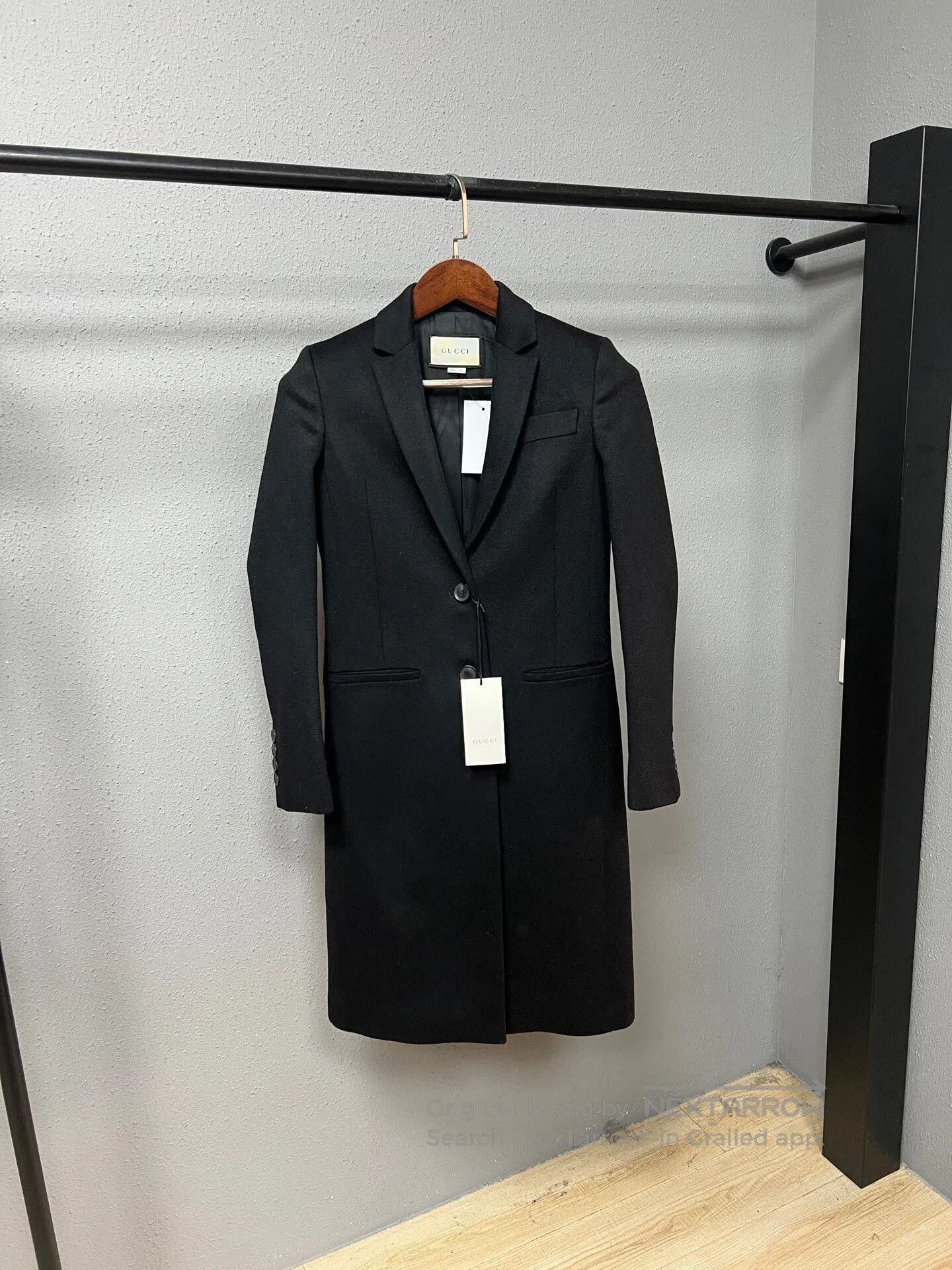 Gucci gucci black wool coat size 36. Size S / US 4 / IT 40 - 1 Thumbnail