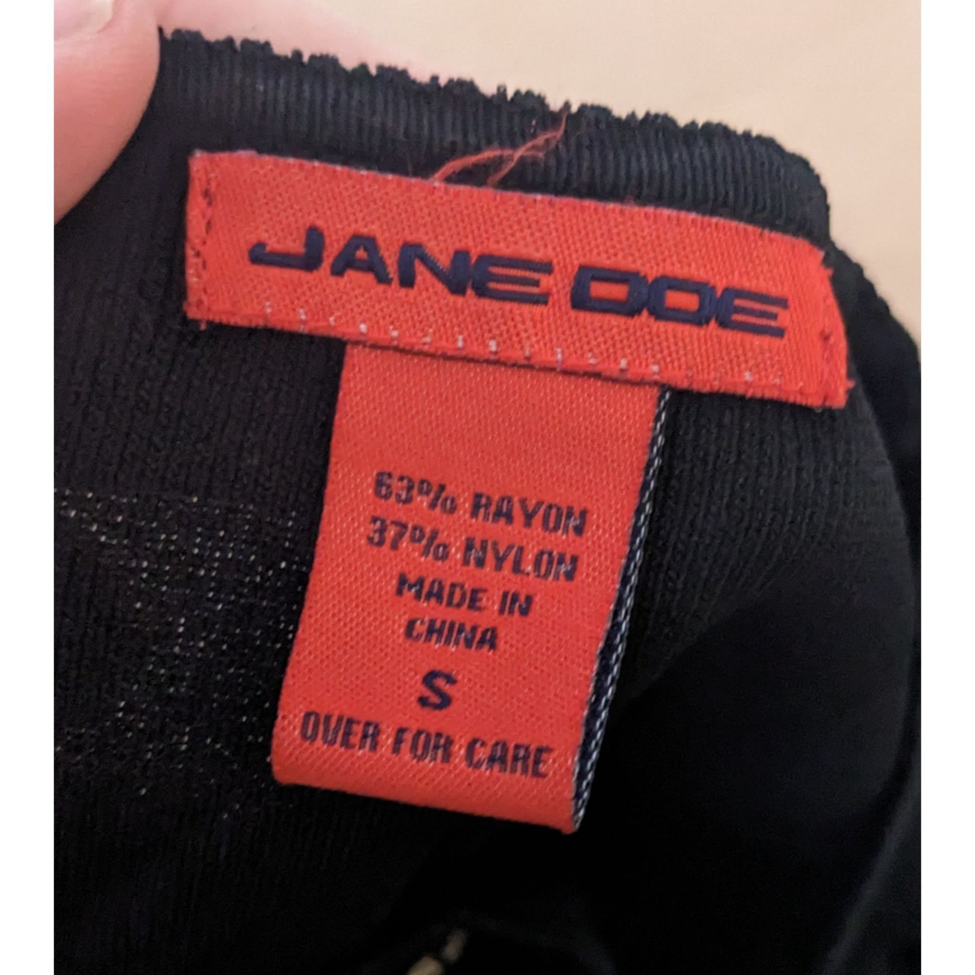 Other Y2K Jane Doe Black Top With Red And White Embroidered Floral Size S / US 4 / IT 40 - 6 Thumbnail