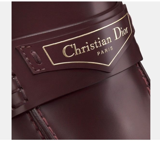 Dior o1w1db11124 Brushed Calfskin Boy Loafers in Amaranth Size US 8 / IT 38 - 6 Thumbnail