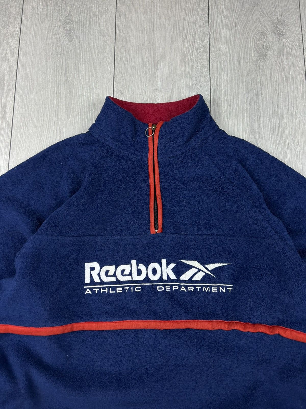 Reebok × Vintage Reebok Vintage Fleece 1/4 zip Sweatshirt Size XL Size US XL / EU 56 / 4 - 4 Thumbnail