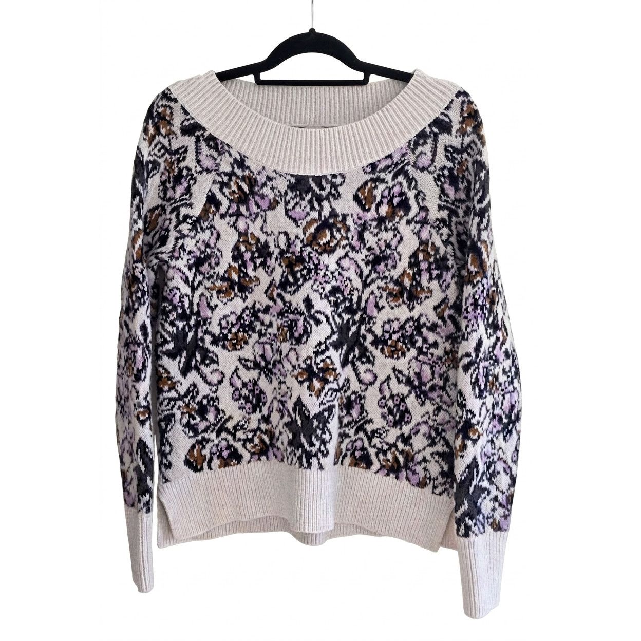 Loft LOFT Floral Boho Sweater Womens Medium Soft Knit Scoop Neck Size M / US 6-8 / IT 42-44 - 1 Thumbnail