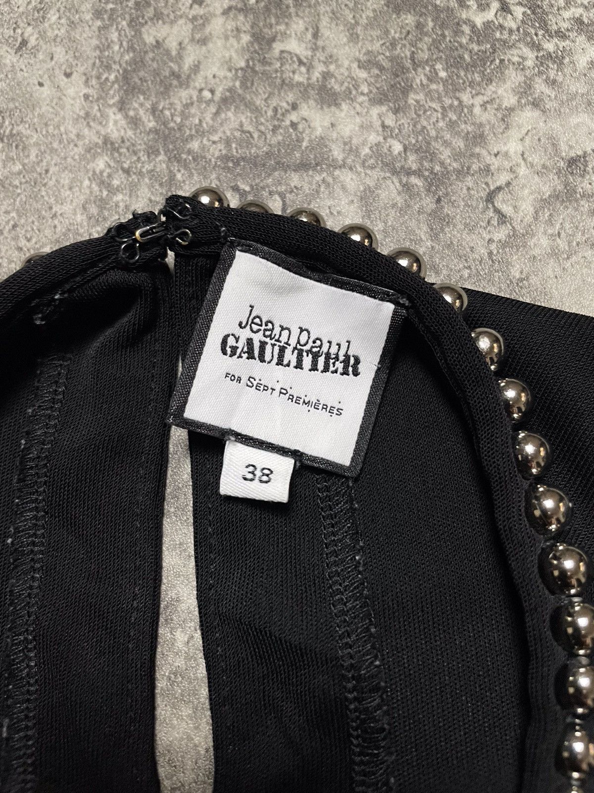 Jean Paul Gaultier Jean Paul Gaultier Black Top With Metal Necklace Size M / US 6-8 / IT 42-44 - 4 Thumbnail
