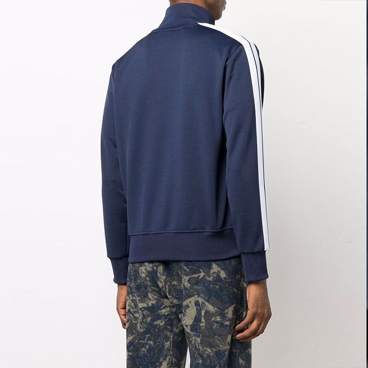 Palm Angels o1in1s0225 Q:3 / Classic Track Jacket in Navy Blue/White Size US M / EU 48-50 / 2 - 2 Thumbnail
