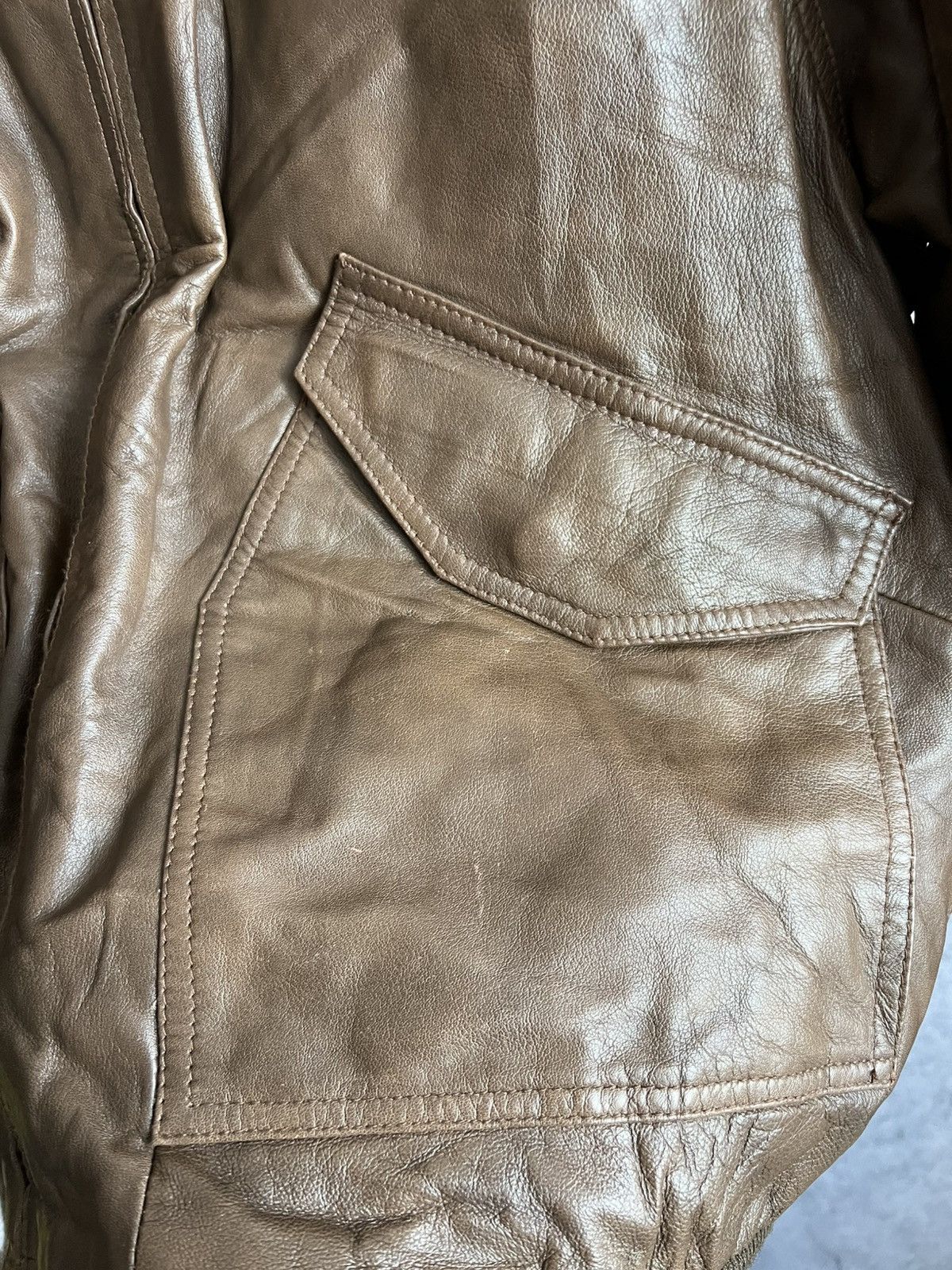 Leather Vintage Arizona Leather Jacket Marcucci Skins USA Air Force Size US L / EU 52-54 / 3 - 17 Thumbnail