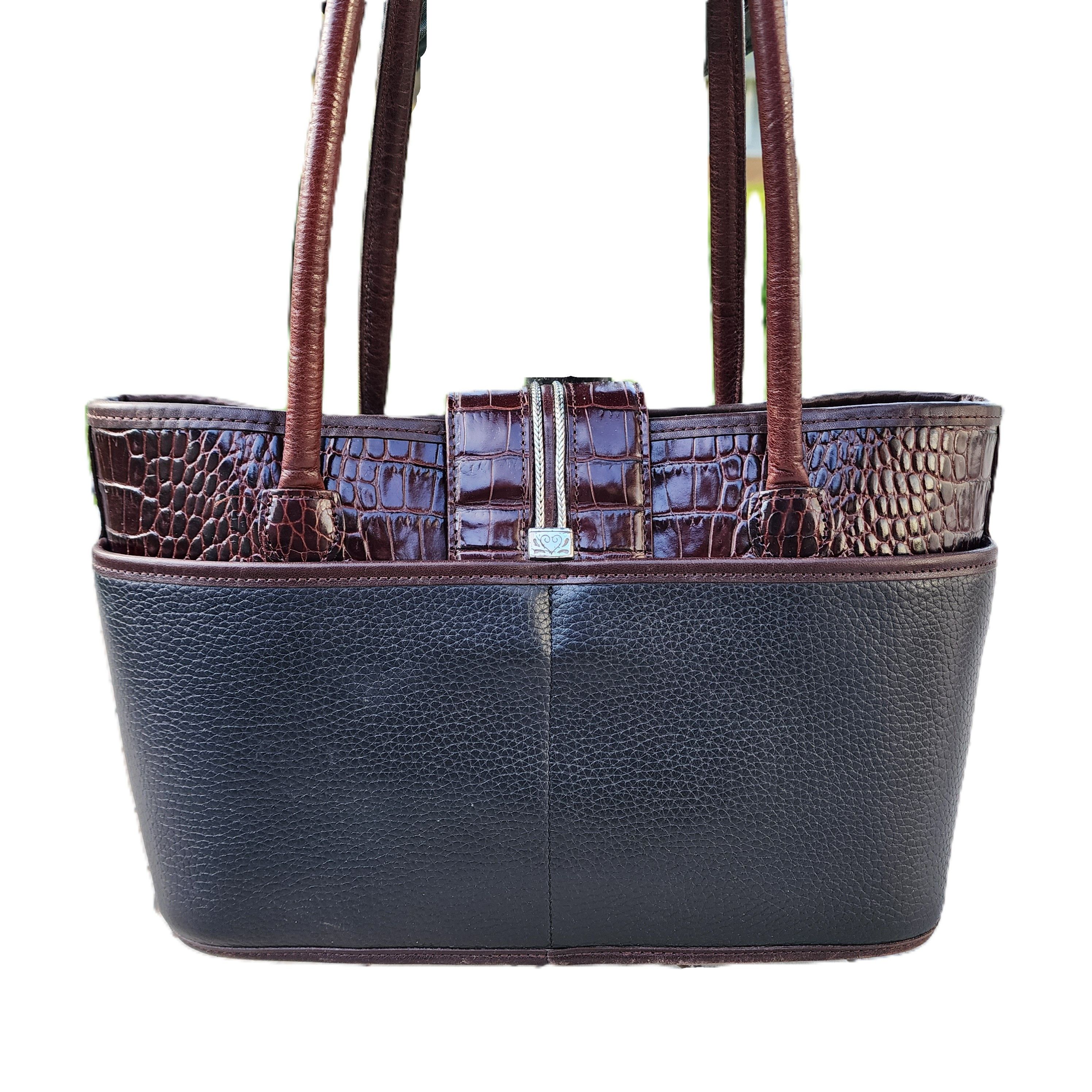 Brighton Vintage Brighton Leather Croc Embossed Tote Shoulder Bag Size ONE SIZE - 2 Thumbnail