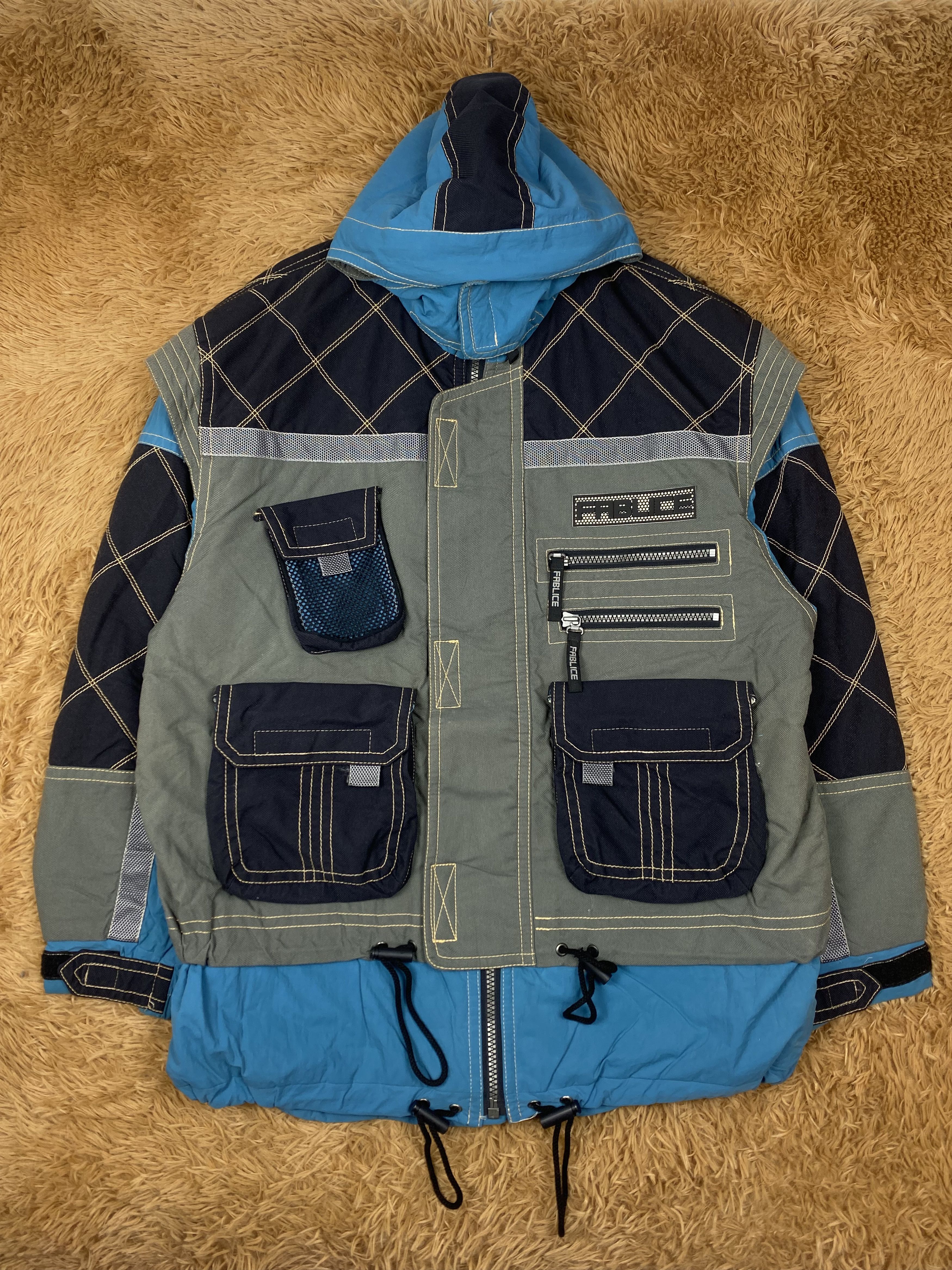 Japanese Brand Vintage Thinsulate x Fablice 3D Pocket Ski Jacket DJ0014 Size US XL / EU 56 / 4 - 1 Thumbnail
