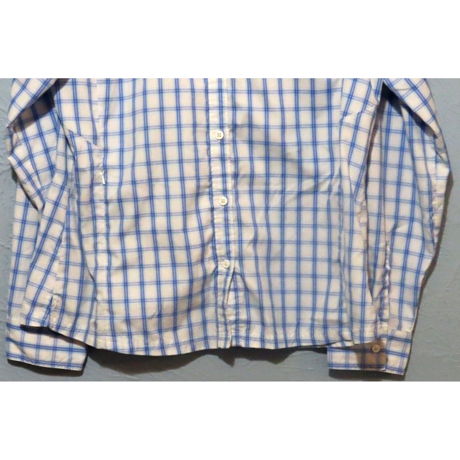 Vintage Columbia Omni-Shade Shirt Button Up Long Sleeve L Mens White Blue Pink Striped Outdoor Classic Size US L / EU 52-54 / 3 - 2 Thumbnail