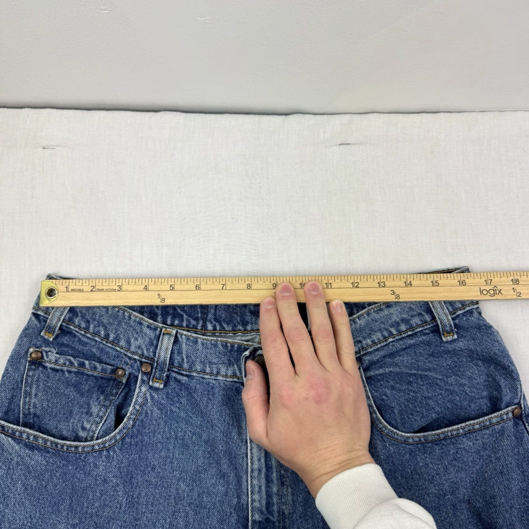 Levi's Vintage Levis 545 Loose Fit Jeans Adult 36x30 Blue Grunge Y2K 90s Brown Tab Size US 36 / EU 52 - 7 Thumbnail