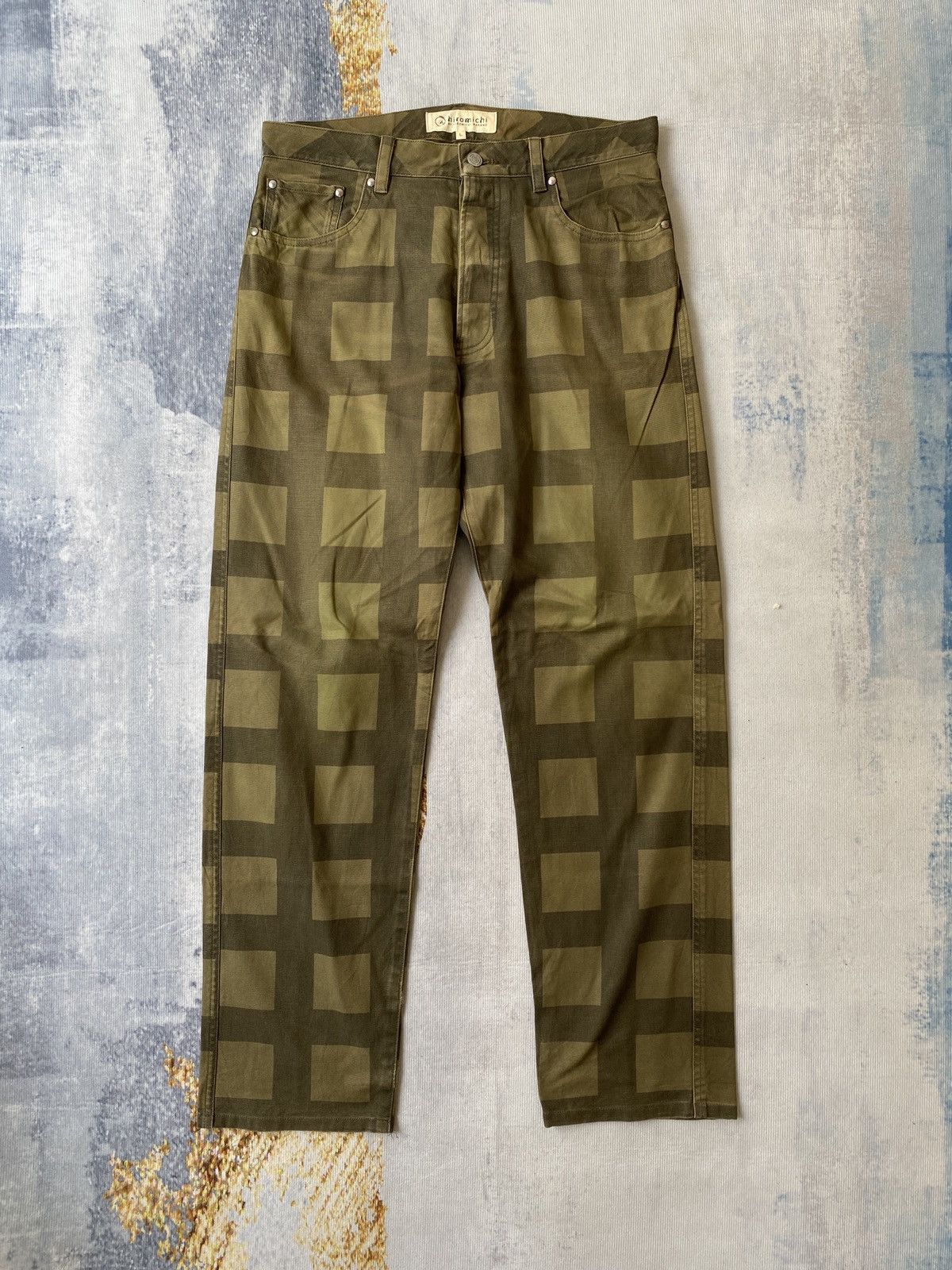 image of If Six Was Nine Hiromichi Nakano Tartan Design Pant in Green, Men's (Size 32)