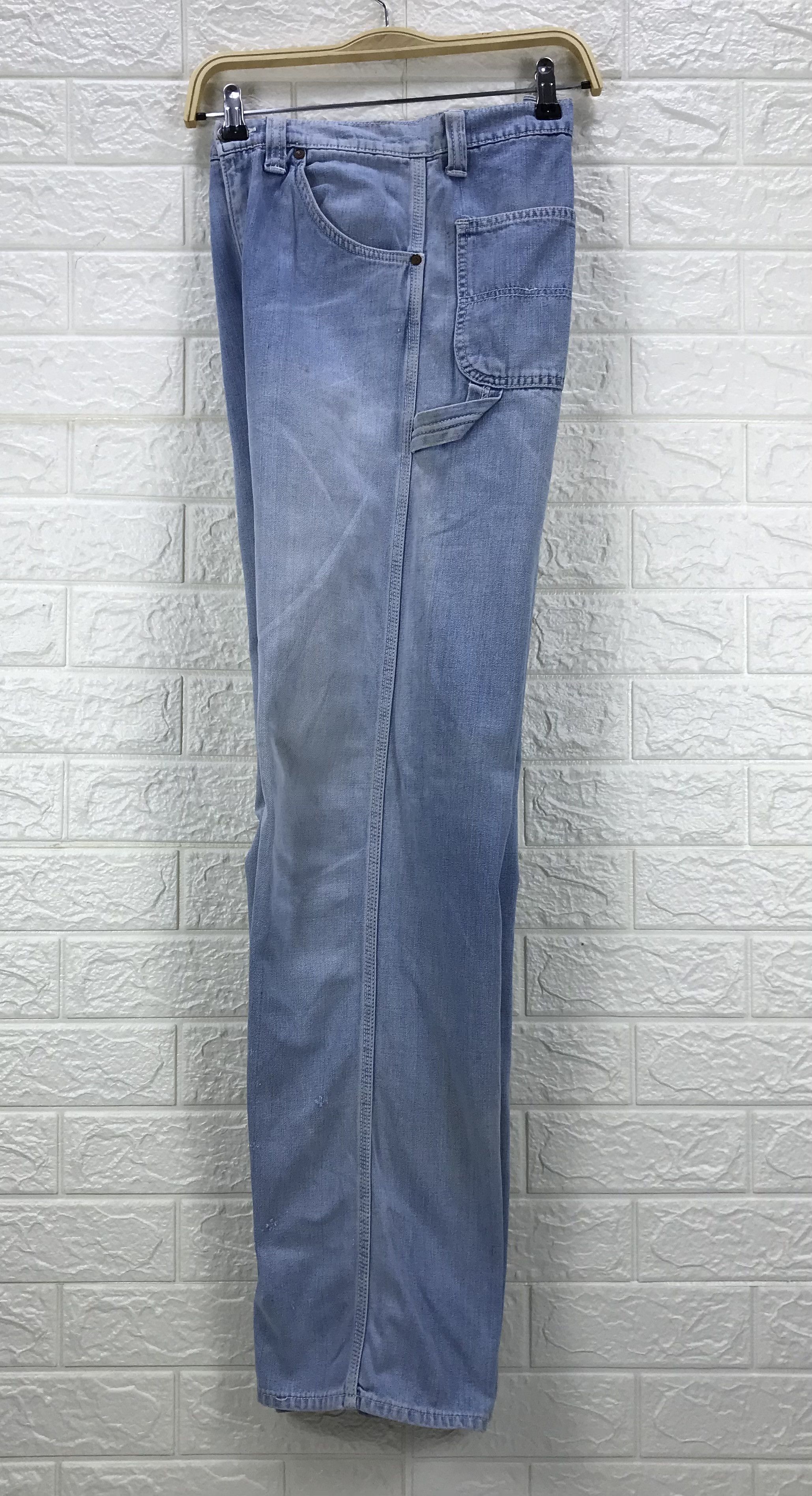 Big John Vintage Big John Light Wash Carpenter Jeans Size US 29 - 10 Thumbnail