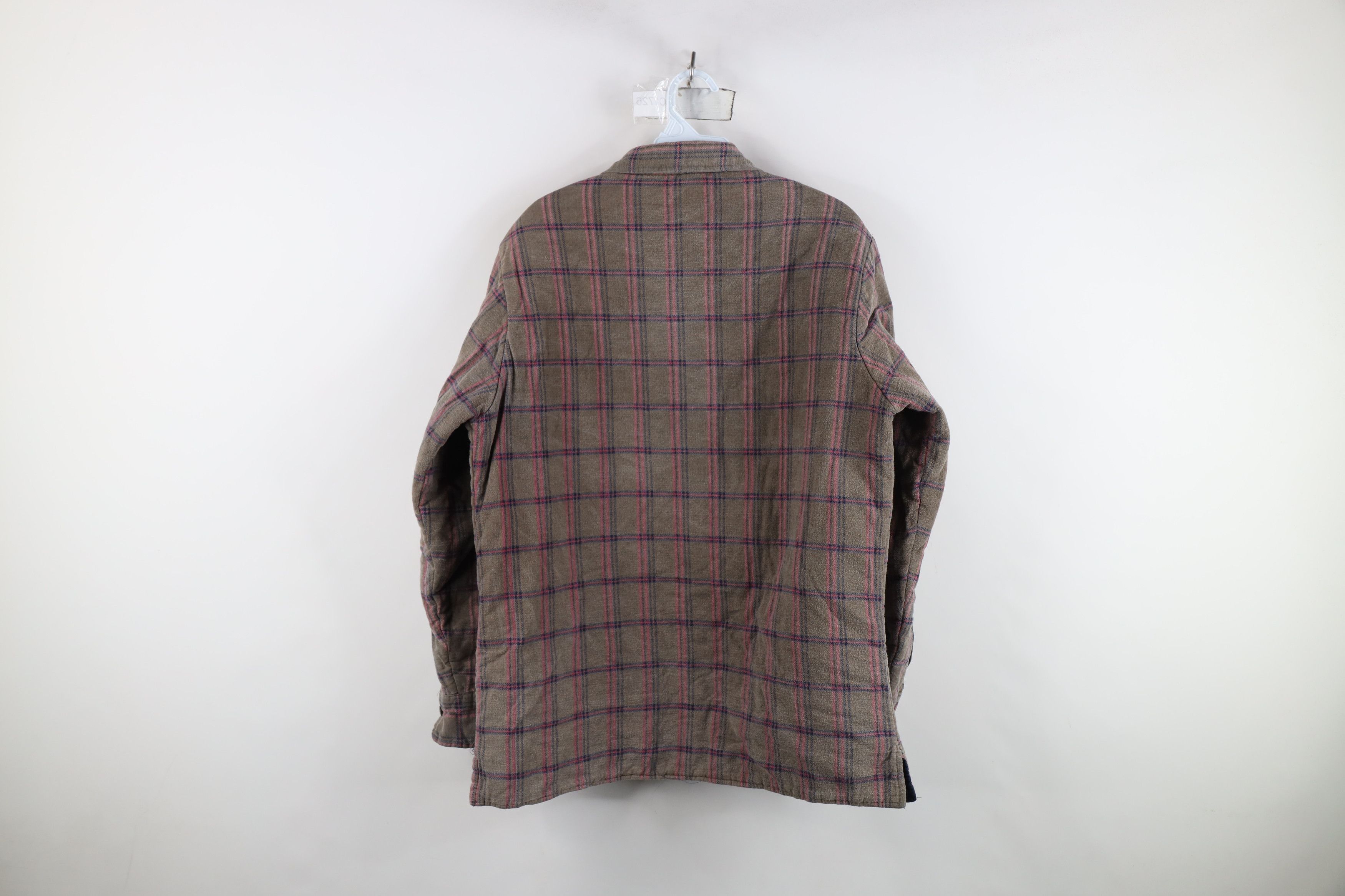 Vintage Vintage 90s Streetwear Quilted Flannel Shirt Jacket Shacket Size US M / EU 48-50 / 2 - 11 Thumbnail