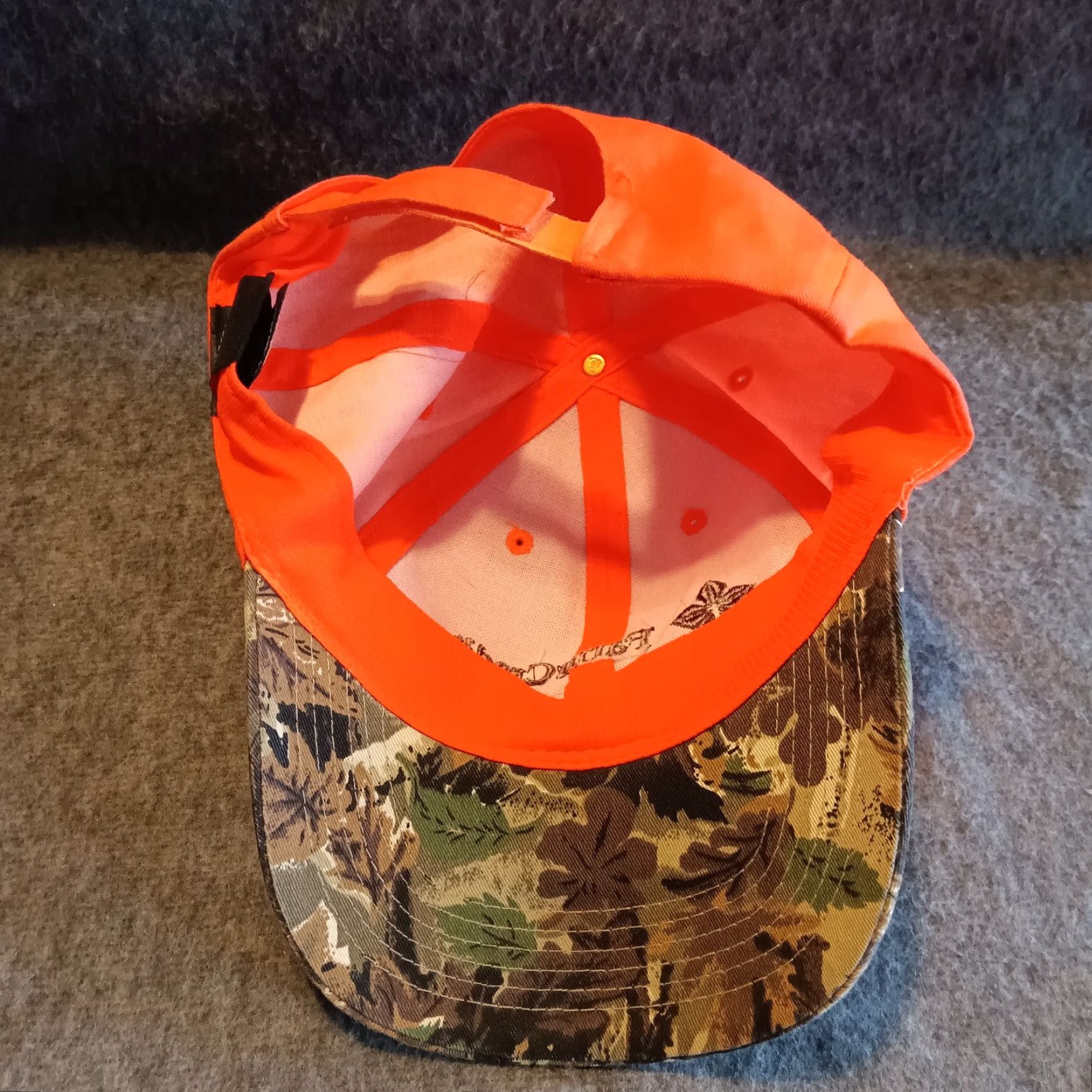 Vintage VINTAGE Farm Credit Union Hat Cap Strap Back Adjustable Adult Orange Camo Hunting Camp Baseball Cap Men Orange Camouflage Classic Dad Hunting 90s Mens Size ONE SIZE - 7 Thumbnail