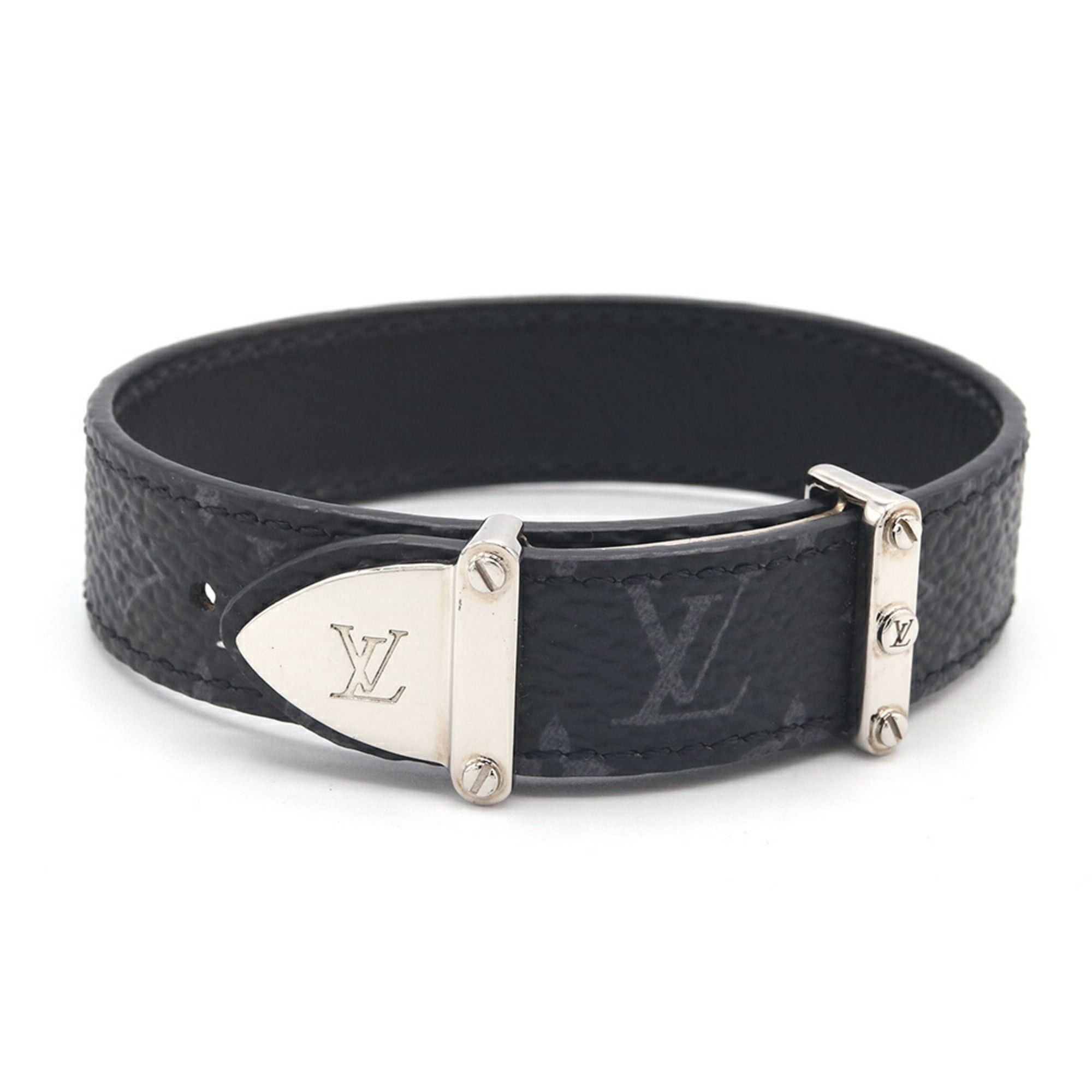Louis Vuitton Louis Vuitton Monogram Eclipse Bracelet LV Trunk M8342 Size 19 Men's LOUIS VUITTON Size ONE SIZE - 1 Thumbnail