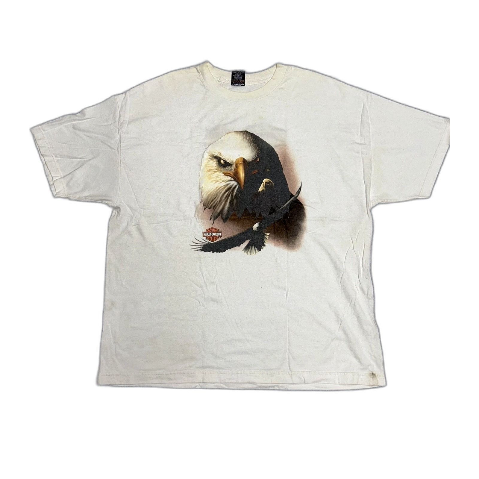 Vintage Vintage Harley Davidson Bald Eagle Rare Graphic XL Shirt 200 Size US XL / EU 56 / 4 - 1 Thumbnail