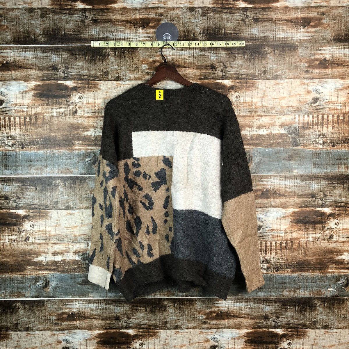 DL Japan patchwork cheetah Brown Knitwear #C656