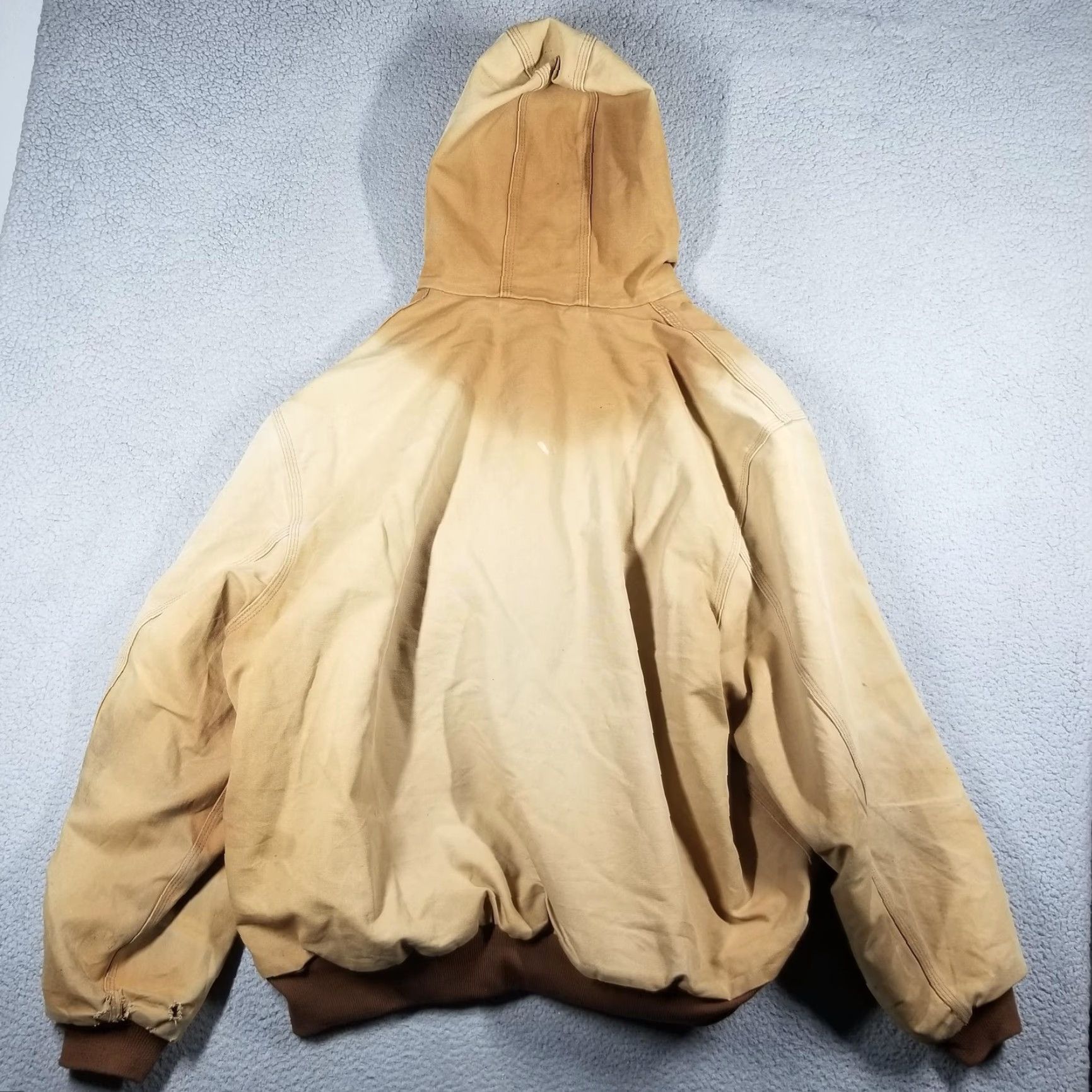 Carhartt Carhartt Jacket J131 Mens 3XL Brown Hooded Duck Canvas Work Zip Made USA Thermal Size US XXL / EU 58 / 5 - 2 Thumbnail