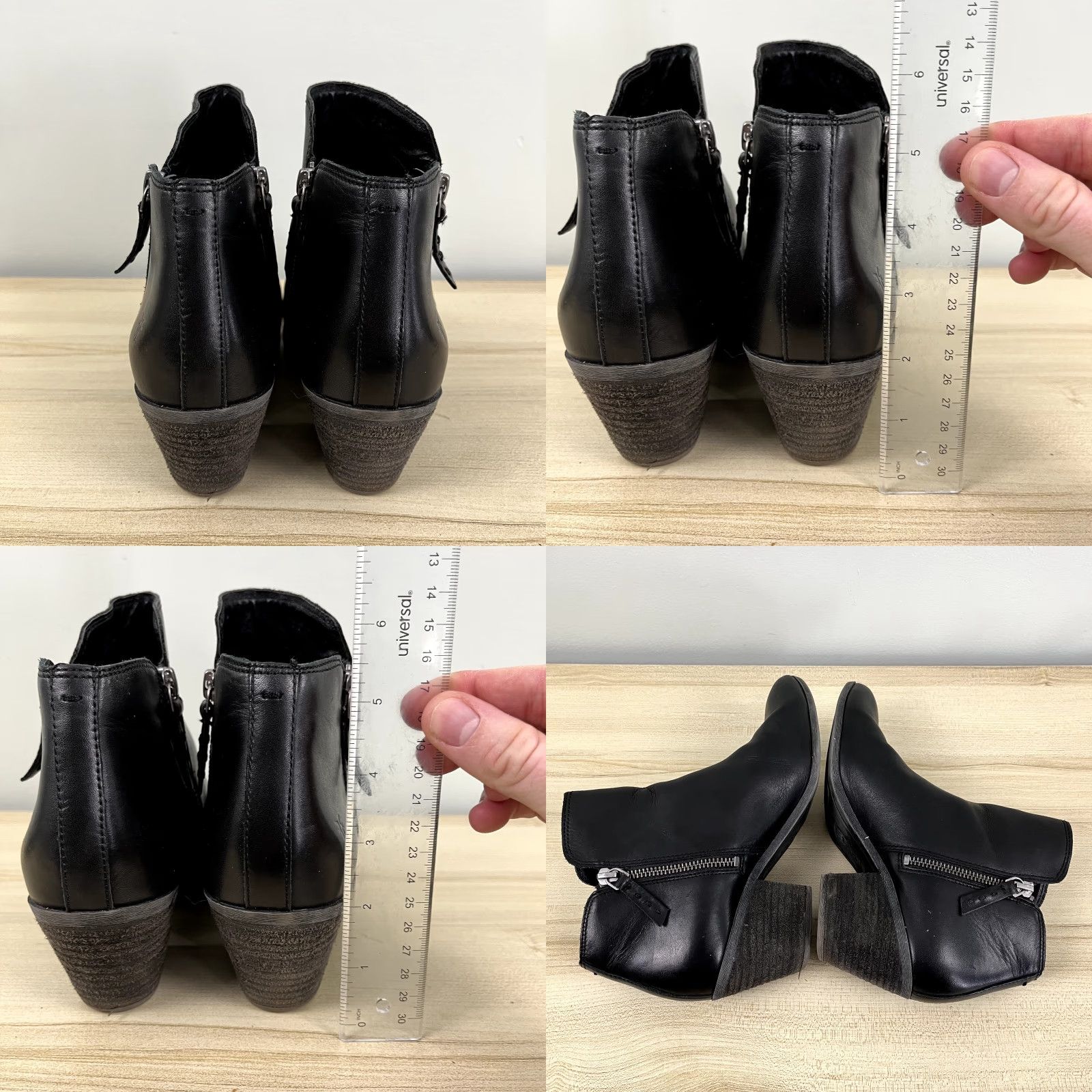 Frye FRYE Boots Womens Size 7.5 M Sacha Rustic Booties Black Leather Ankle Dual Zip Boots Western Women Size US 8 / IT 38 - 8 Thumbnail