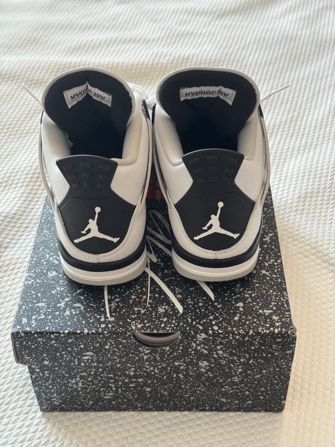 Nike Jordan 4 Retro Military Black Size US 9 / EU 42 - 3 Thumbnail