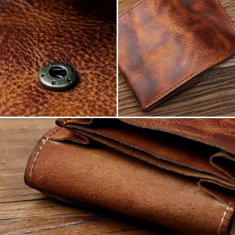 Japanese Brand Leather vintage mini wallet Size ONE SIZE - 2 Thumbnail