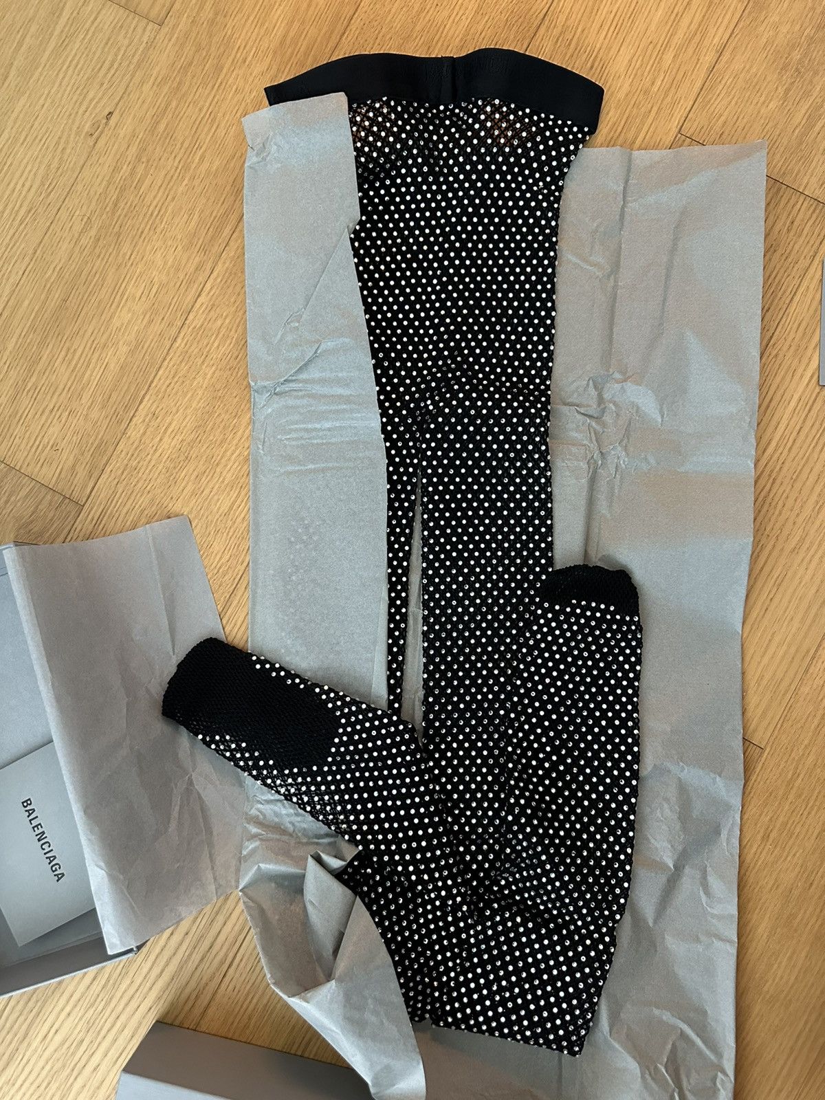 Balenciaga Balenciaga crystal-embellished tights Size ONE SIZE - 2 Thumbnail
