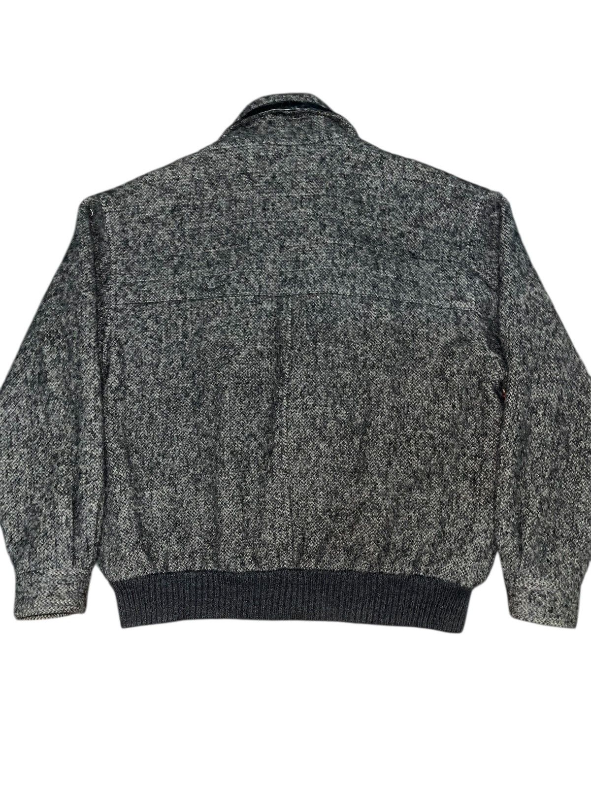 Issey Miyake VINTAGE Core Excellent Fashion Wool Bomber Jacket Leather Size US M / EU 48-50 / 2 - 2 Thumbnail